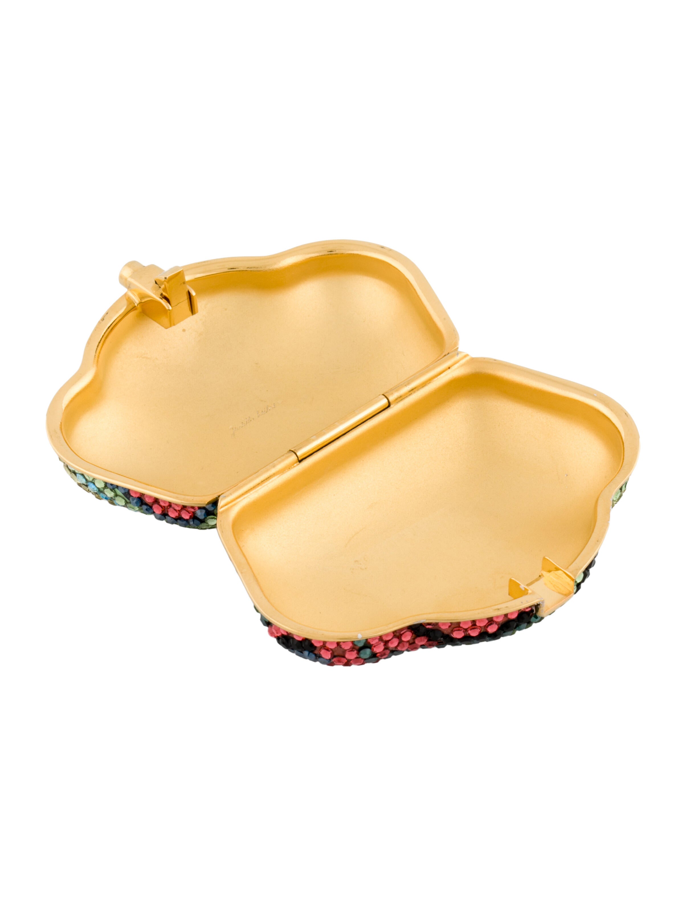 Judith Leiber Women's Crystal Heart Handbag Pillbox