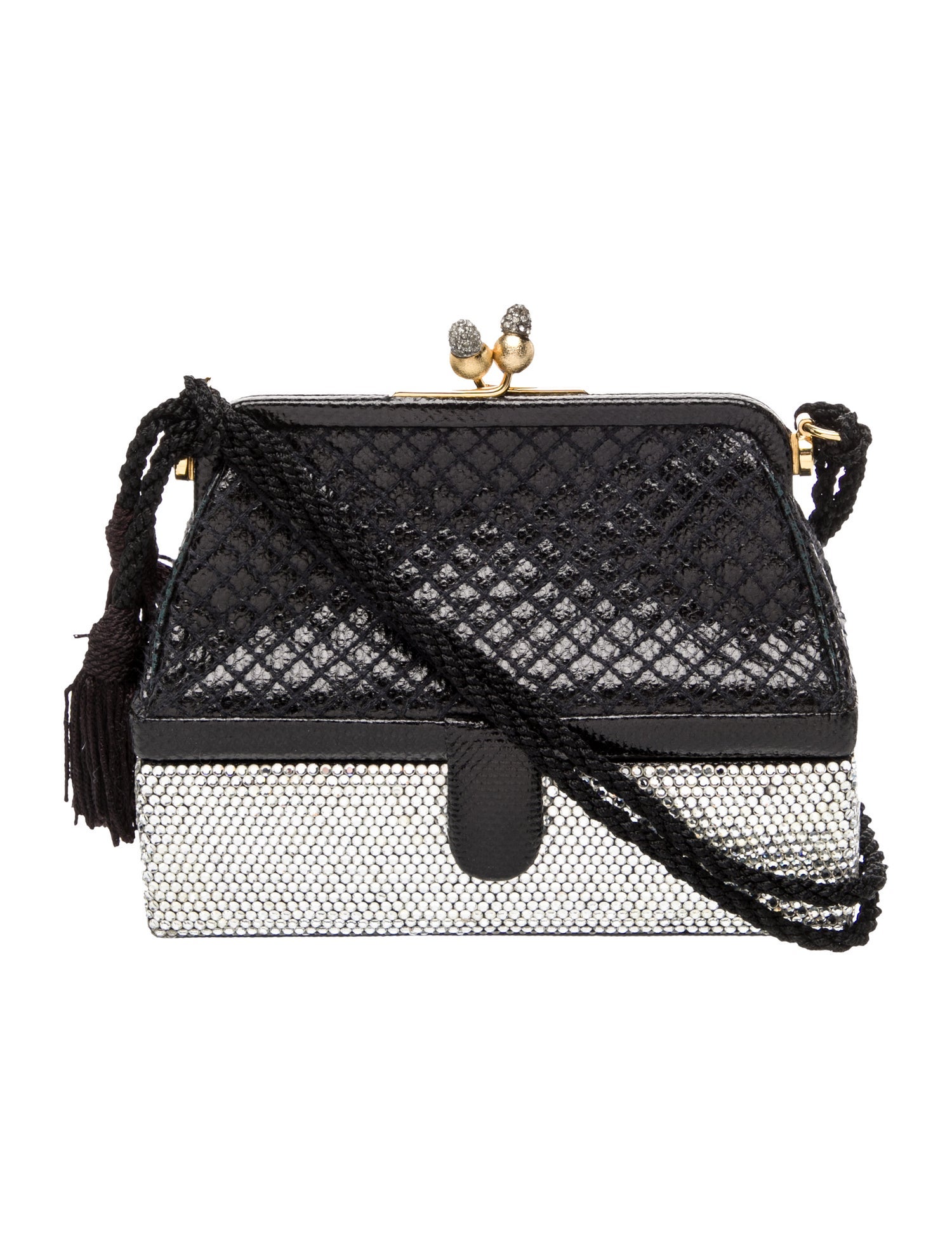 Judith Leiber Embossed Leather Evening Bag