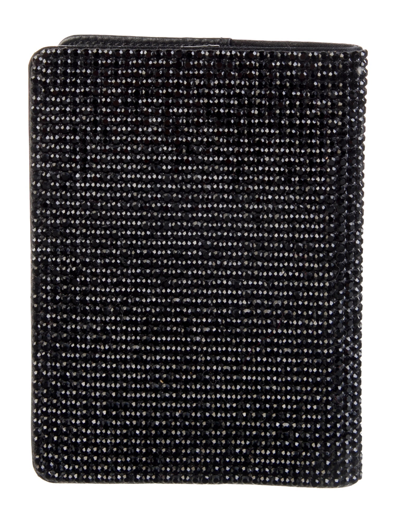 Judith Leiber Leather Embellished Passport Cover