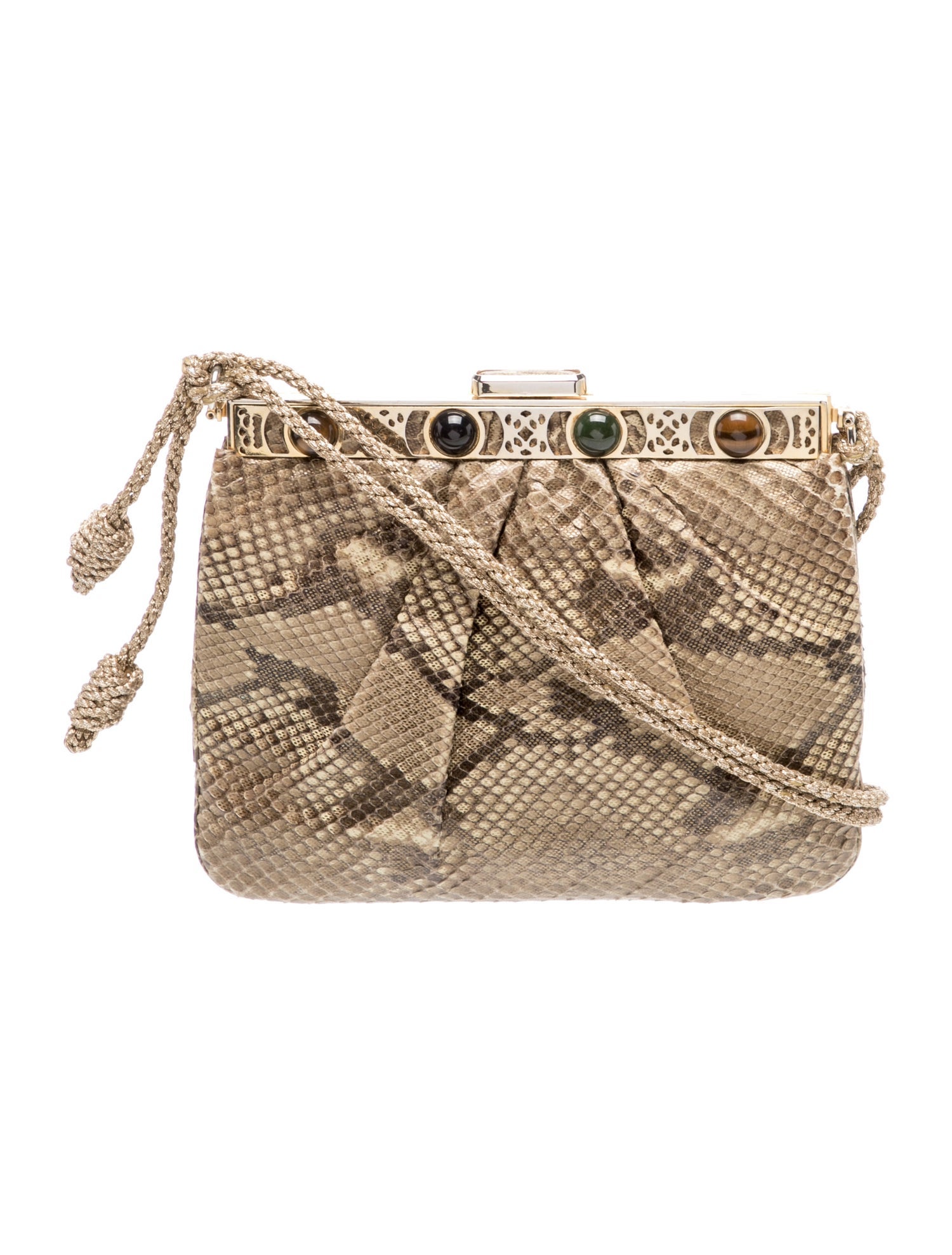 Judith Leiber Python Shoulder Bag