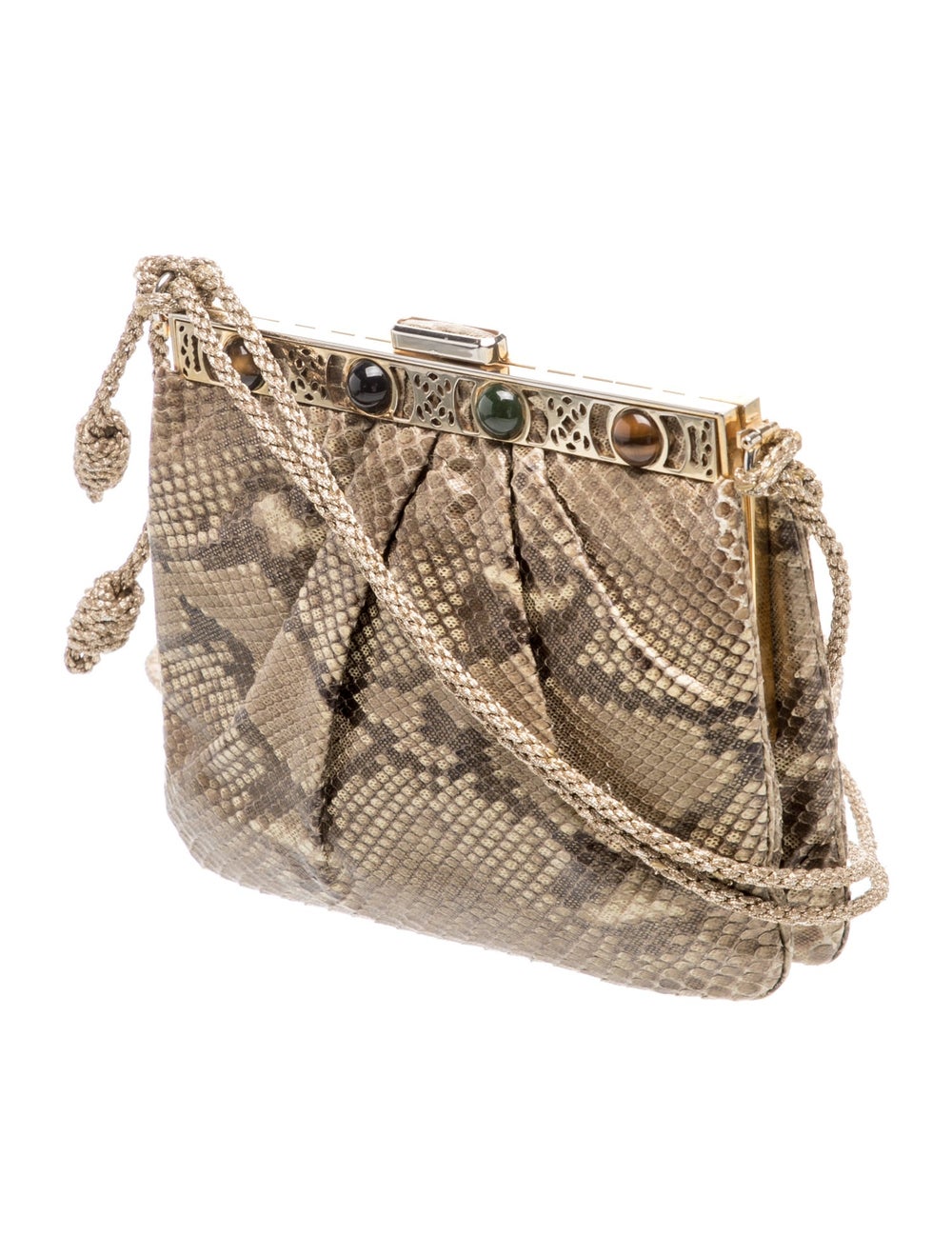 Judith Leiber Python Shoulder Bag - image 3