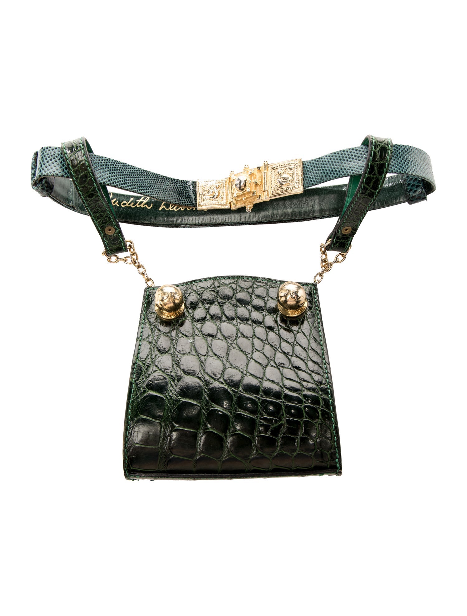 Judith Leiber Alligator Belt Bag