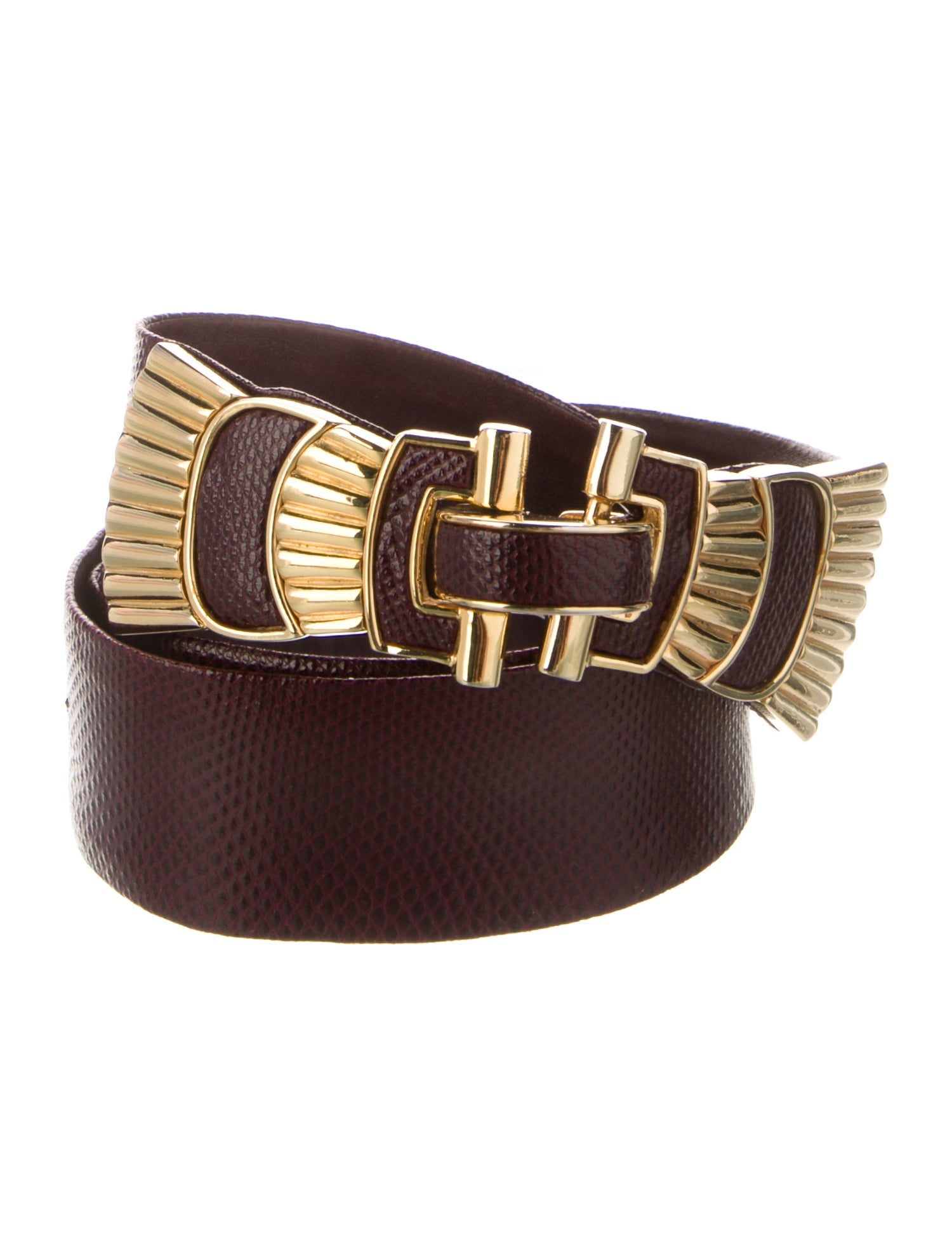 Judith Leiber Leather Belt