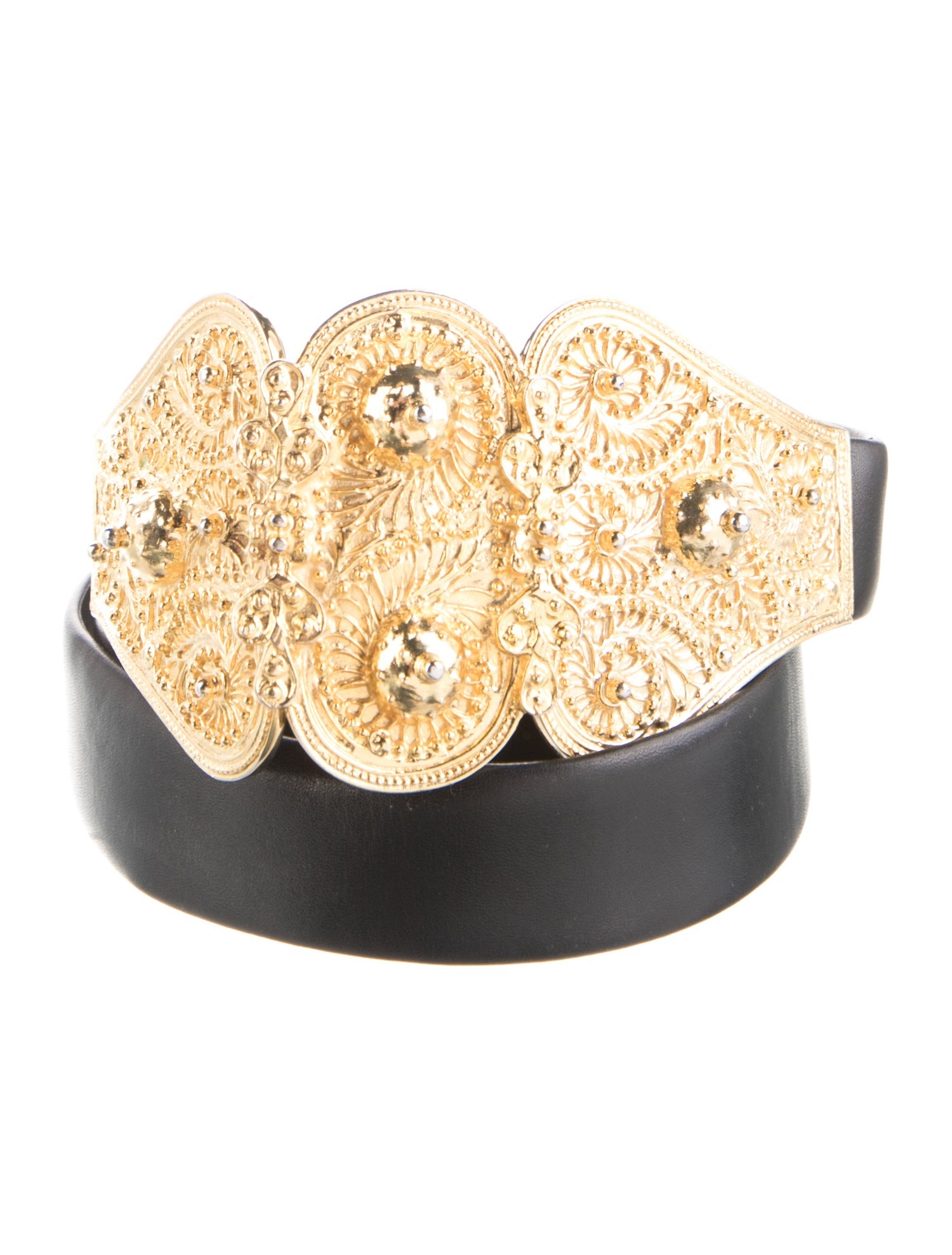 Judith Leiber Leather Belt