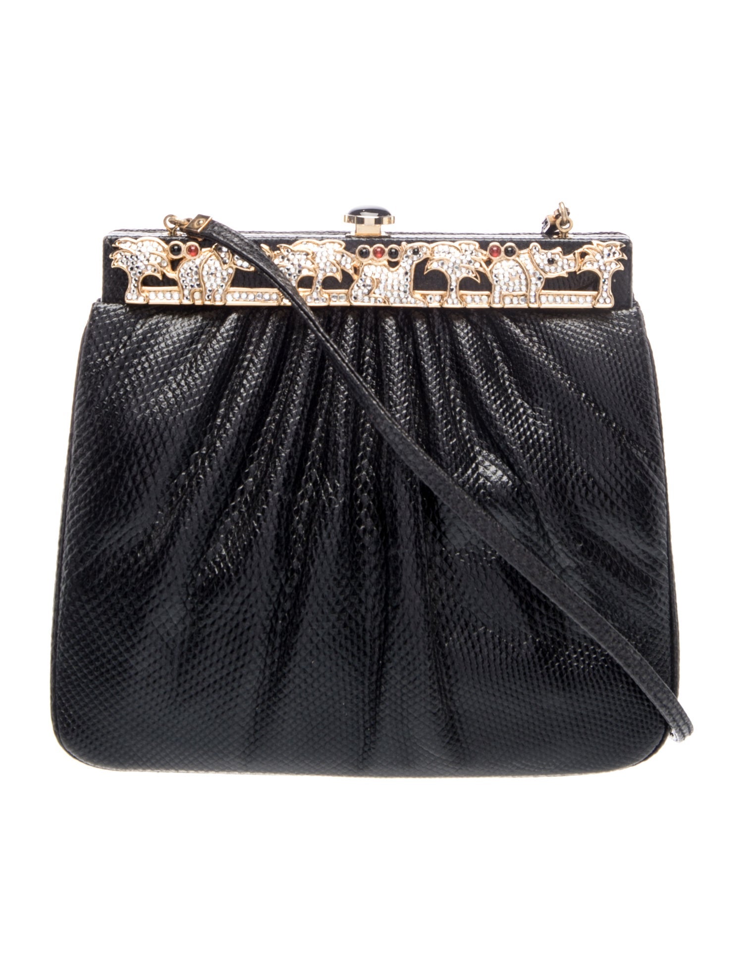 Judith Leiber Lizard Shoulder Bag
