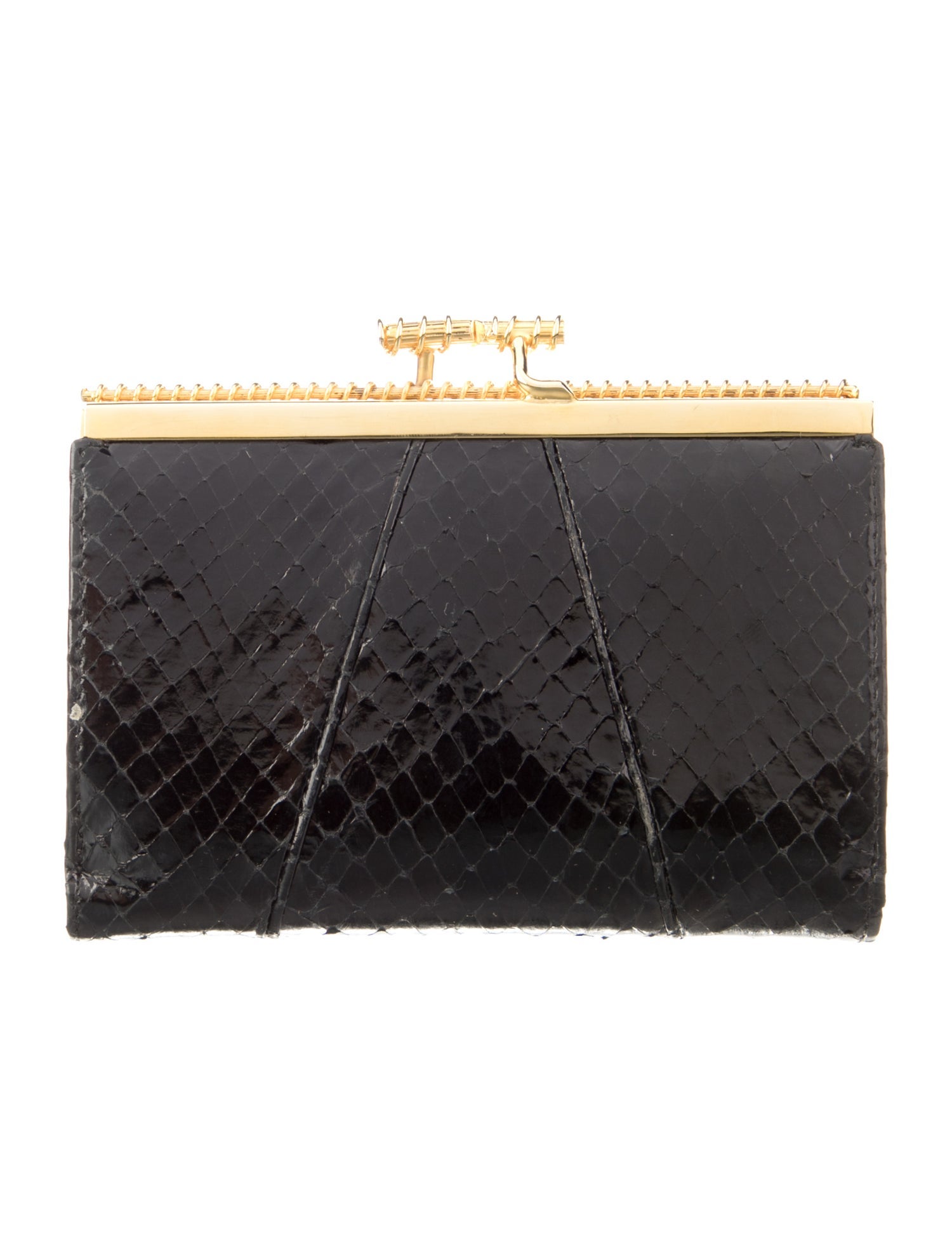 Judith Leiber Snakeskin Wallet