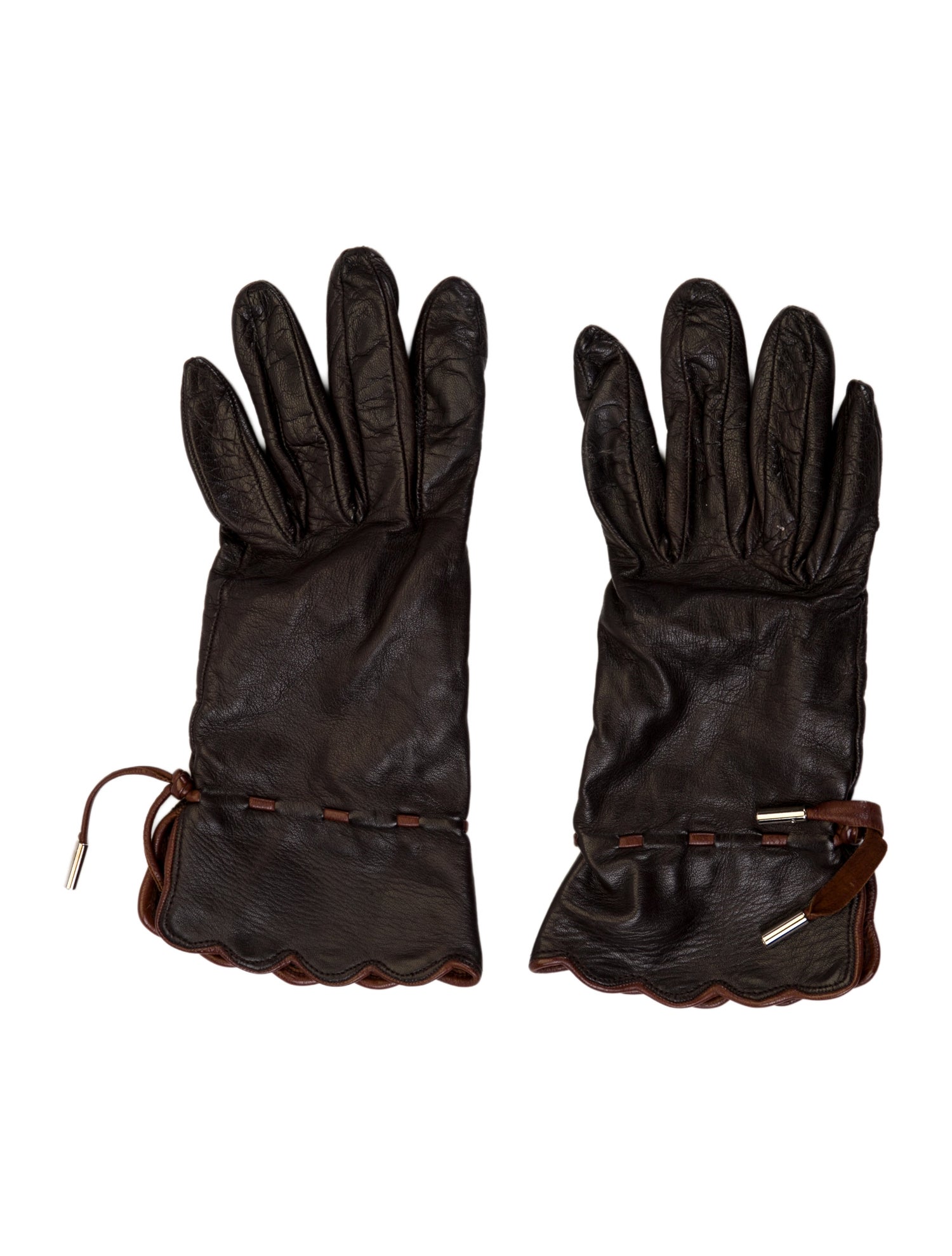 Judith Leiber Leather Gloves