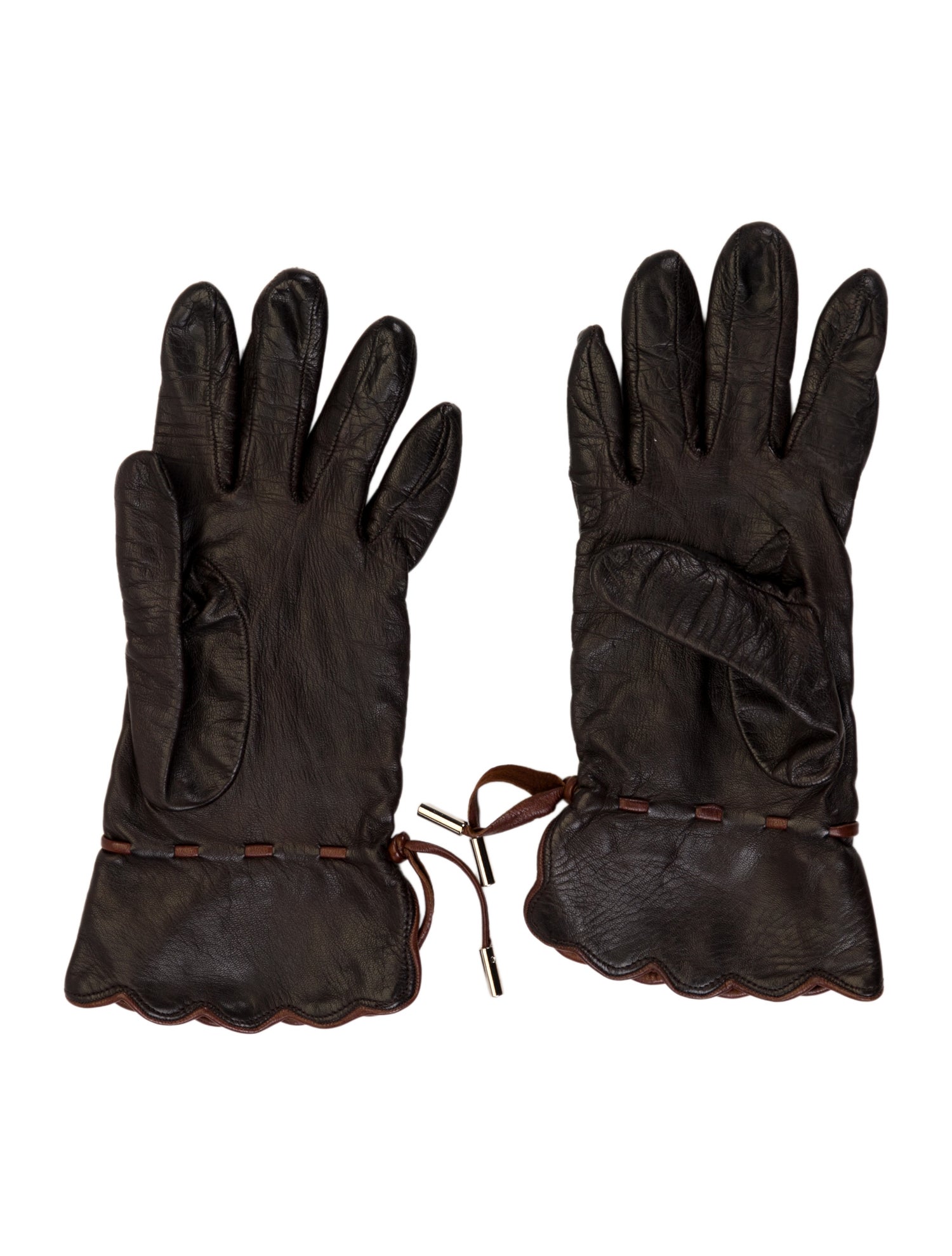 Judith Leiber Leather Gloves