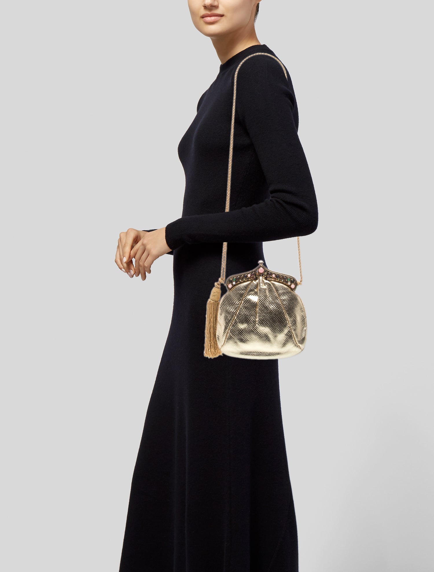 Judith Leiber Karung Crossbody Bag w/ Tags