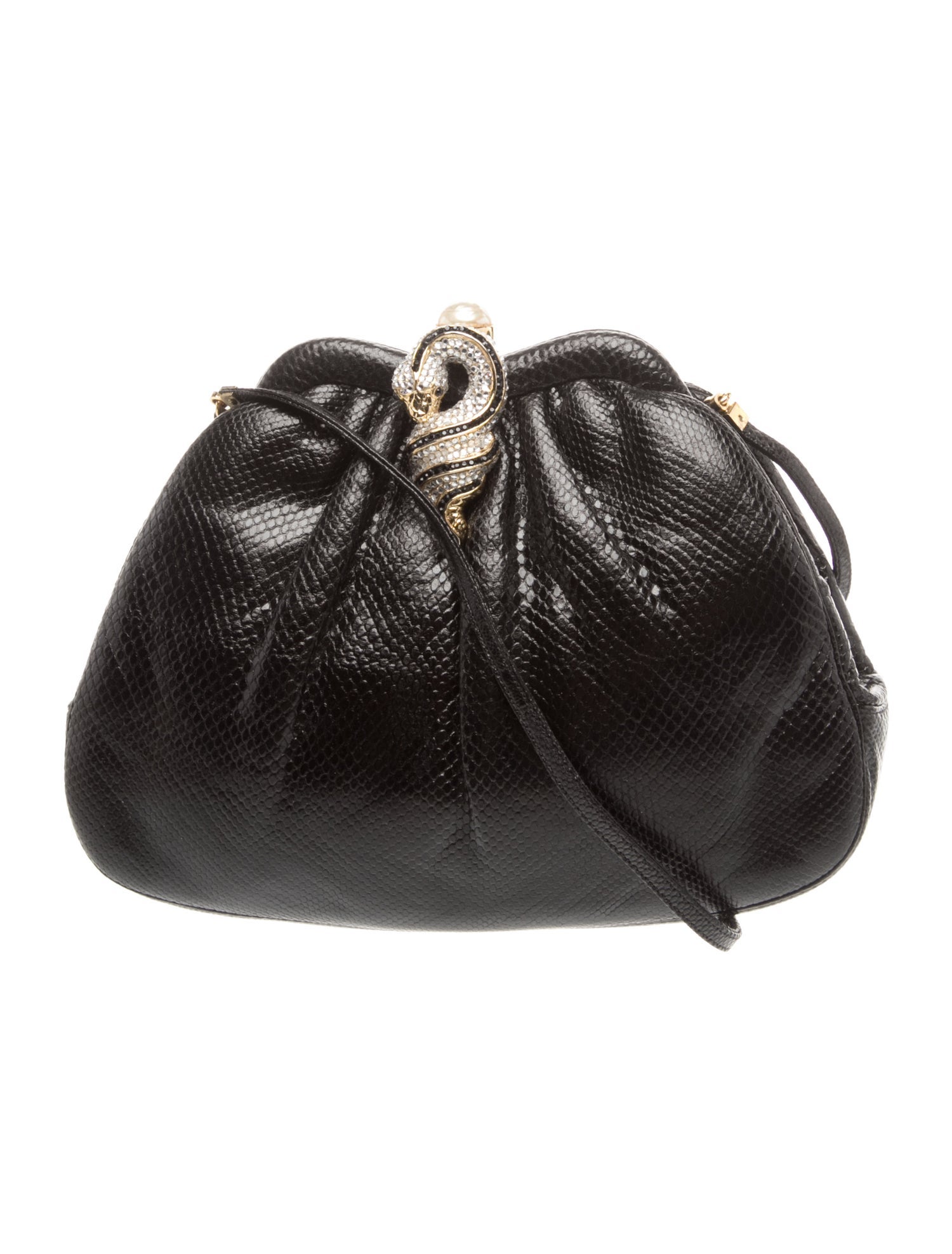 Judith Leiber Snakeskin Shoulder Bag