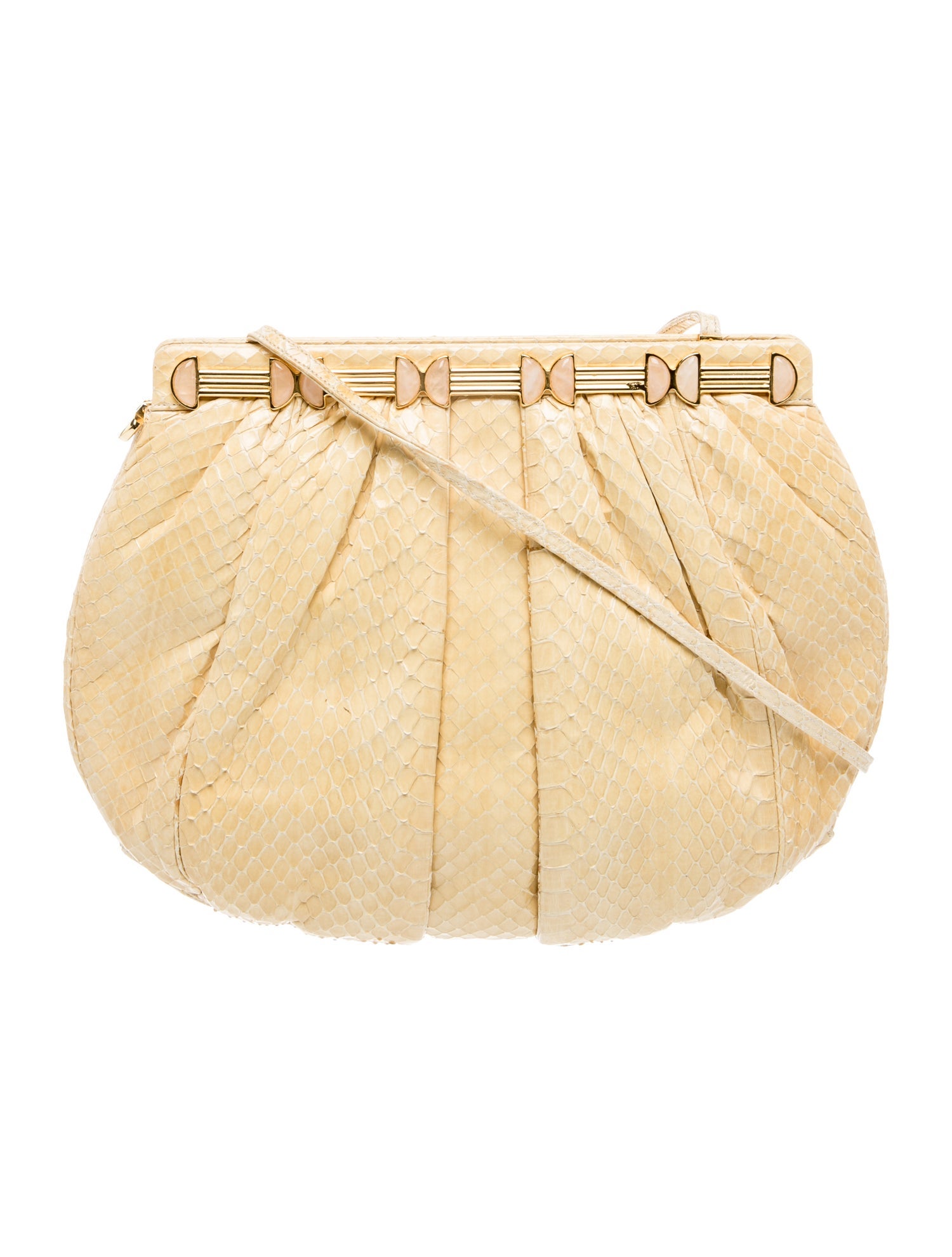 Judith Leiber Snakeskin Shoulder Bag