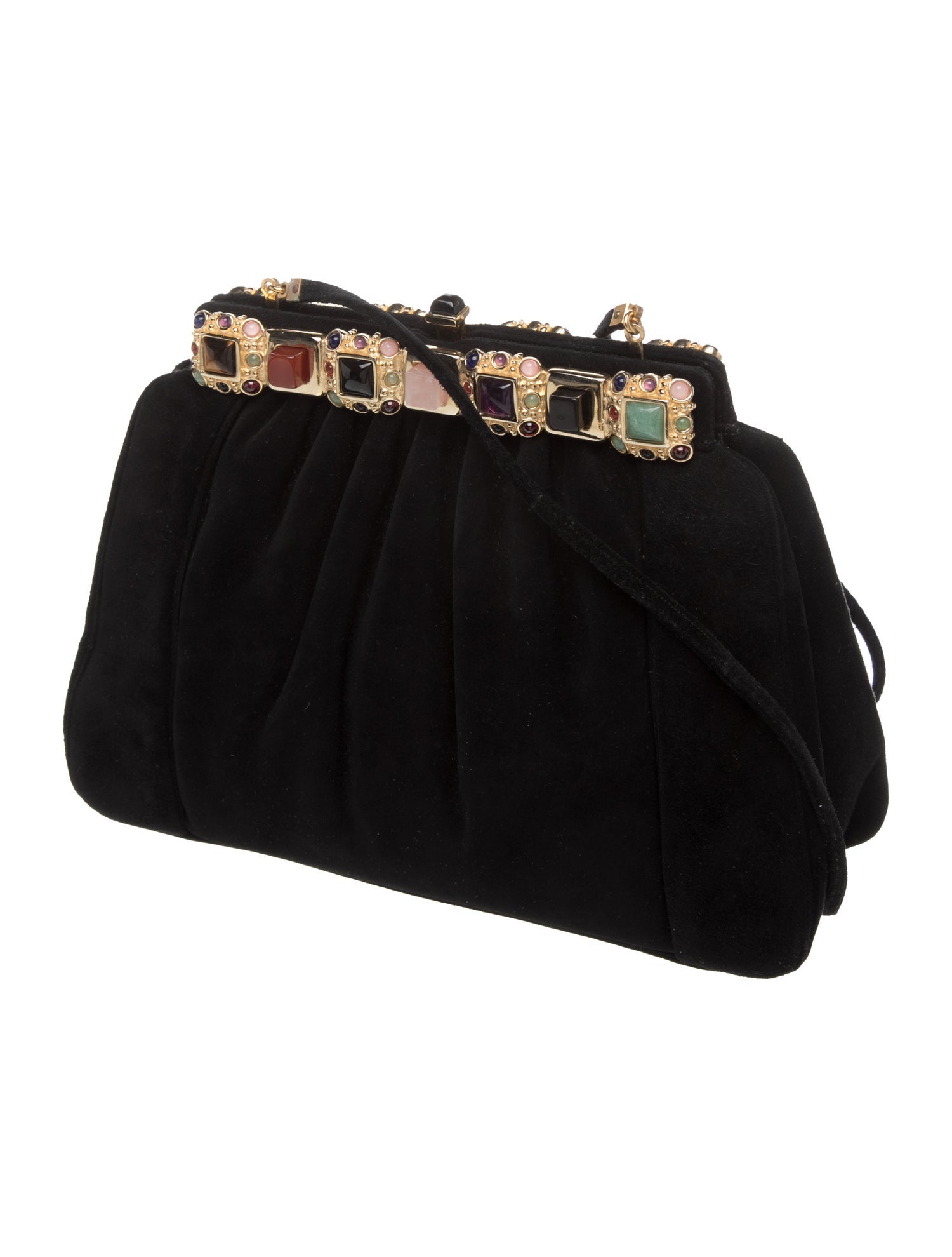 Judith Leiber Suede Shoulder Bag w/ Tags