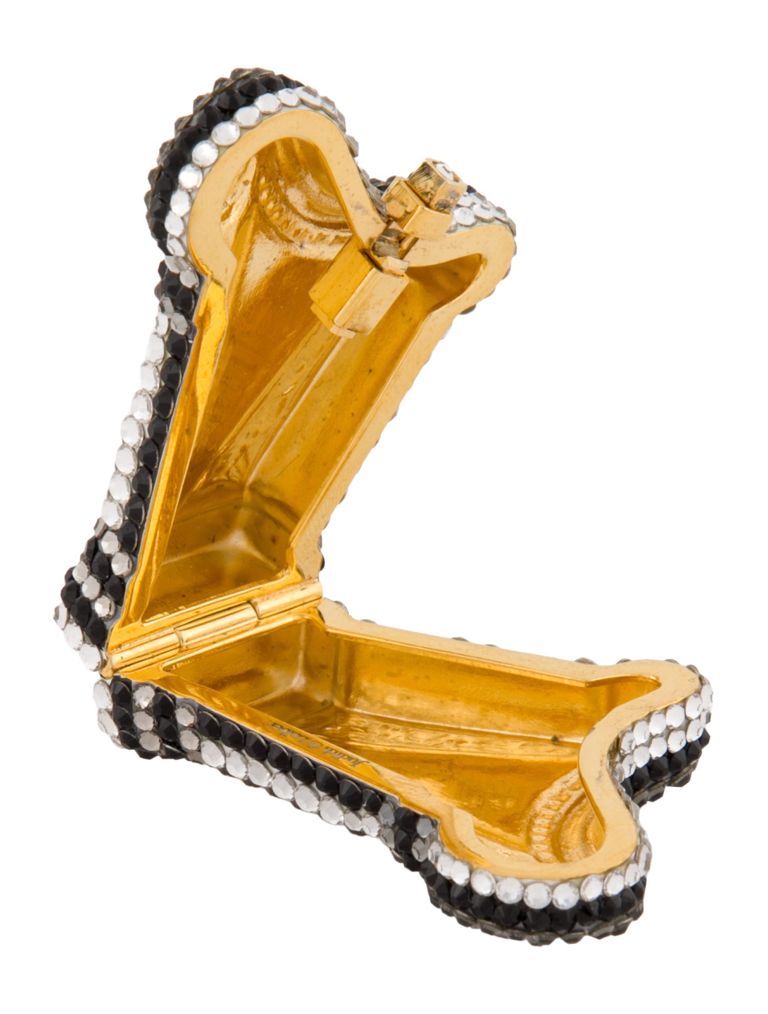 Judith Leiber Crystal Embellished Harp Pillbox