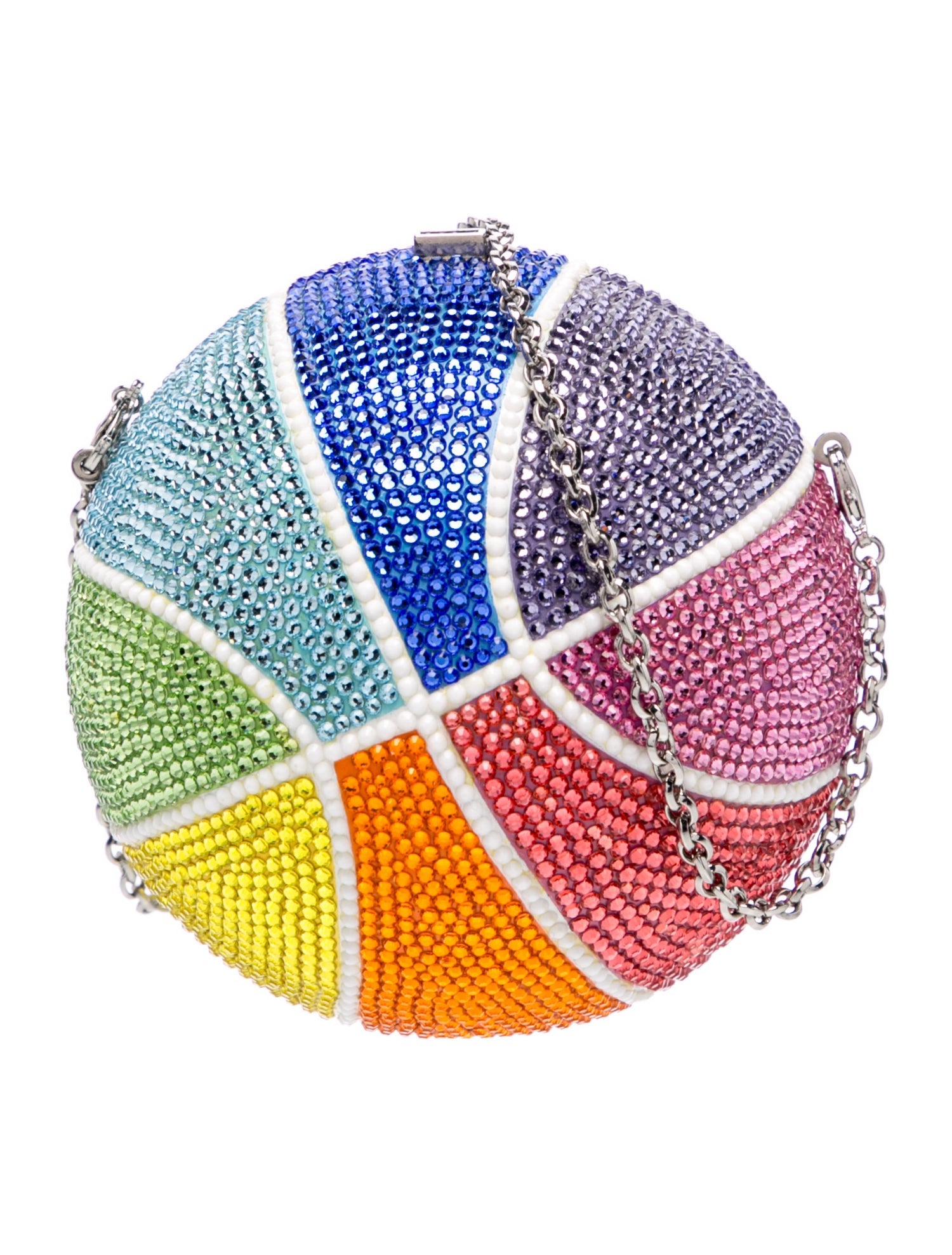 Judith Leiber Crystal Rainbow Basketball