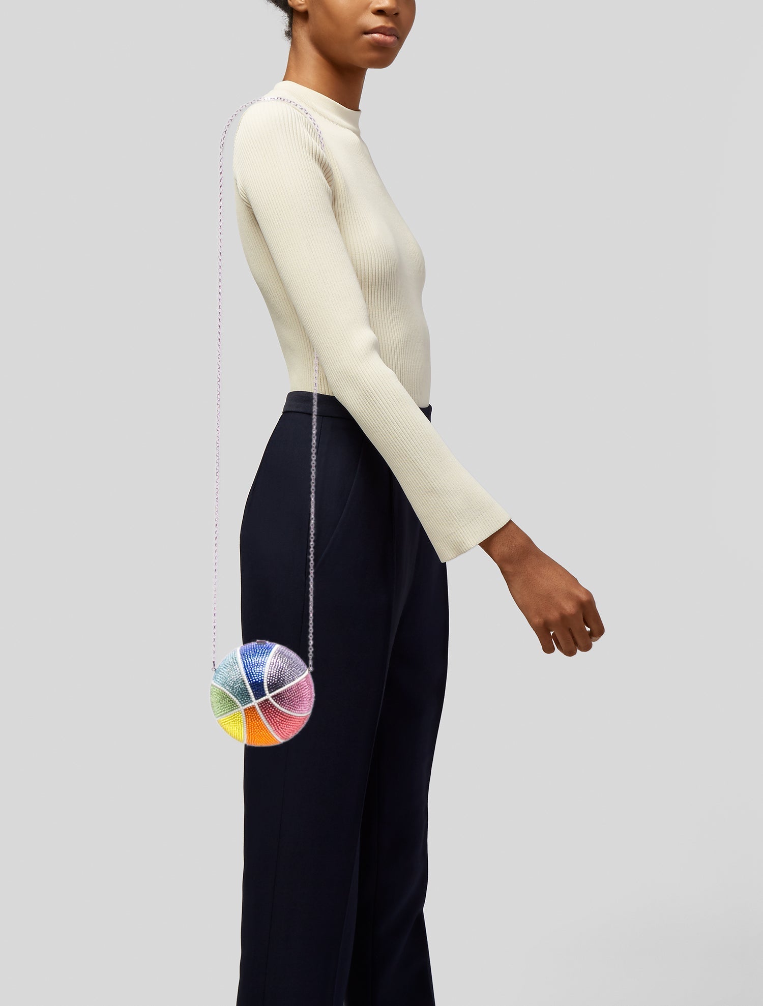 Judith Leiber Crystal Rainbow Basketball