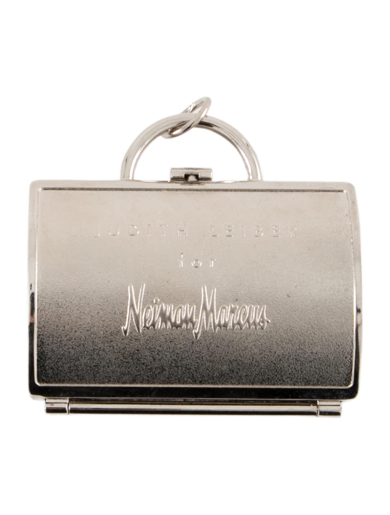 Judith Leiber silver multicolored judith leiber pill box
