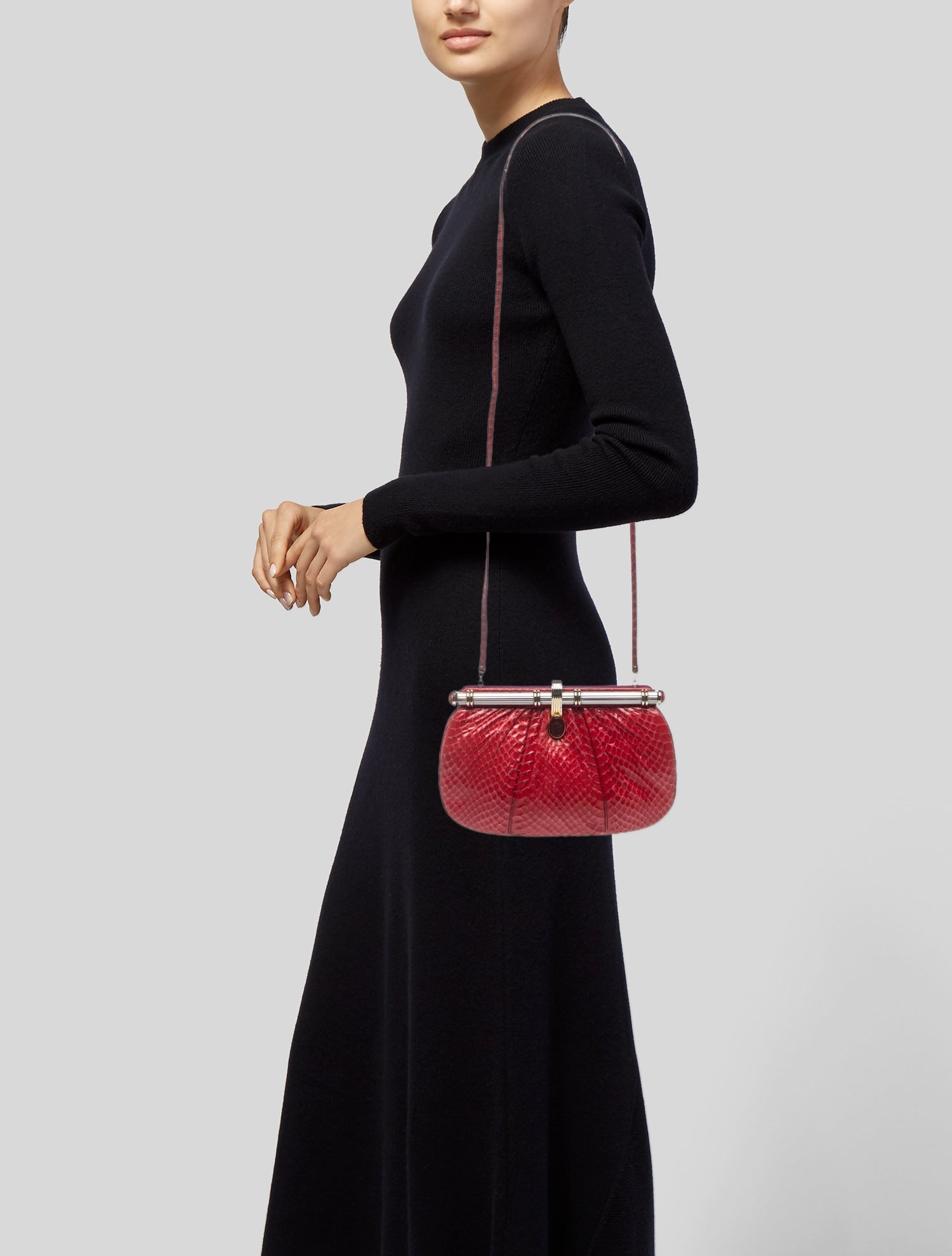 Gucci Bamboo Croisette Evening Bag - Black Evening Bags, Handbags
