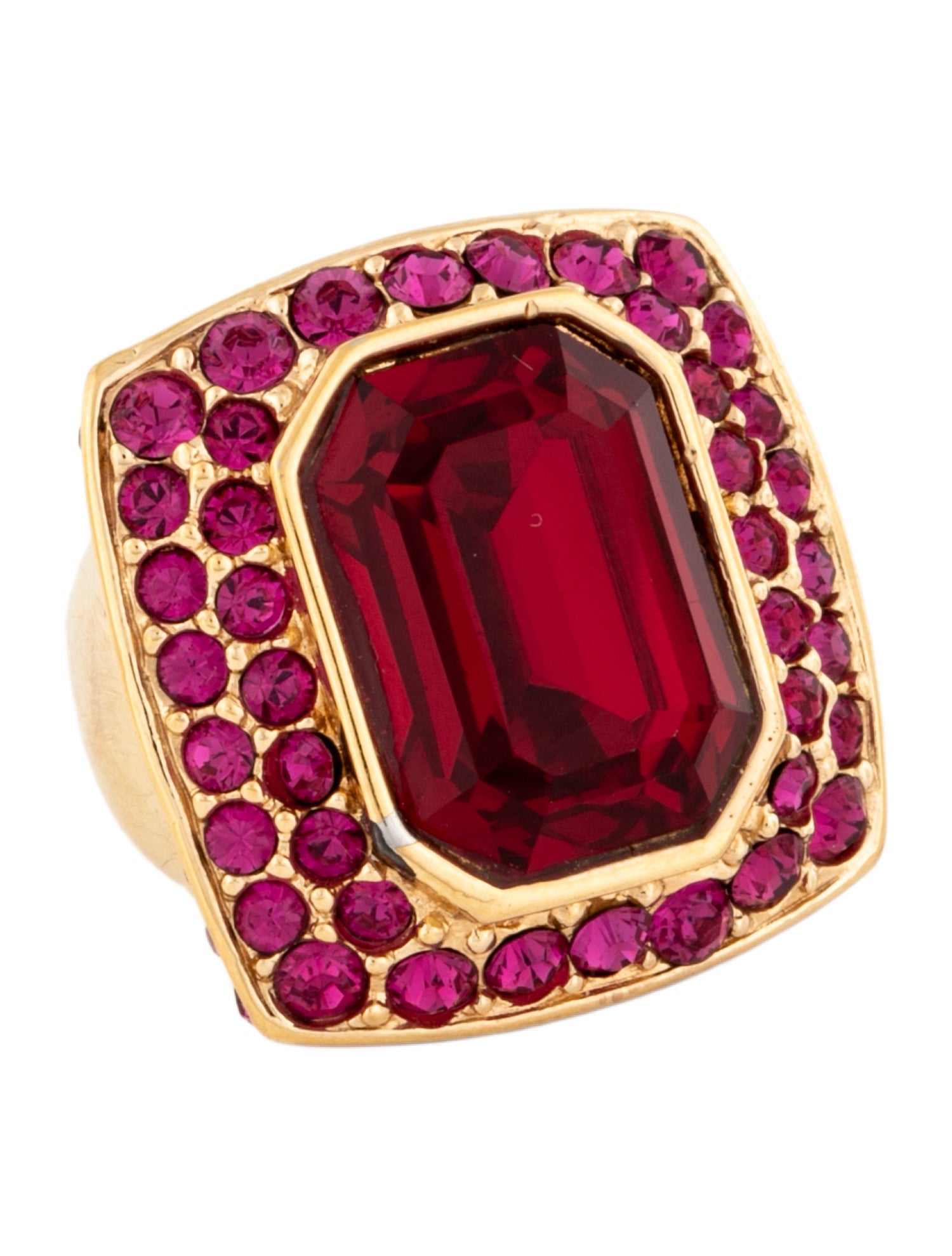 Judith Leiber Crystal Cocktail Ring