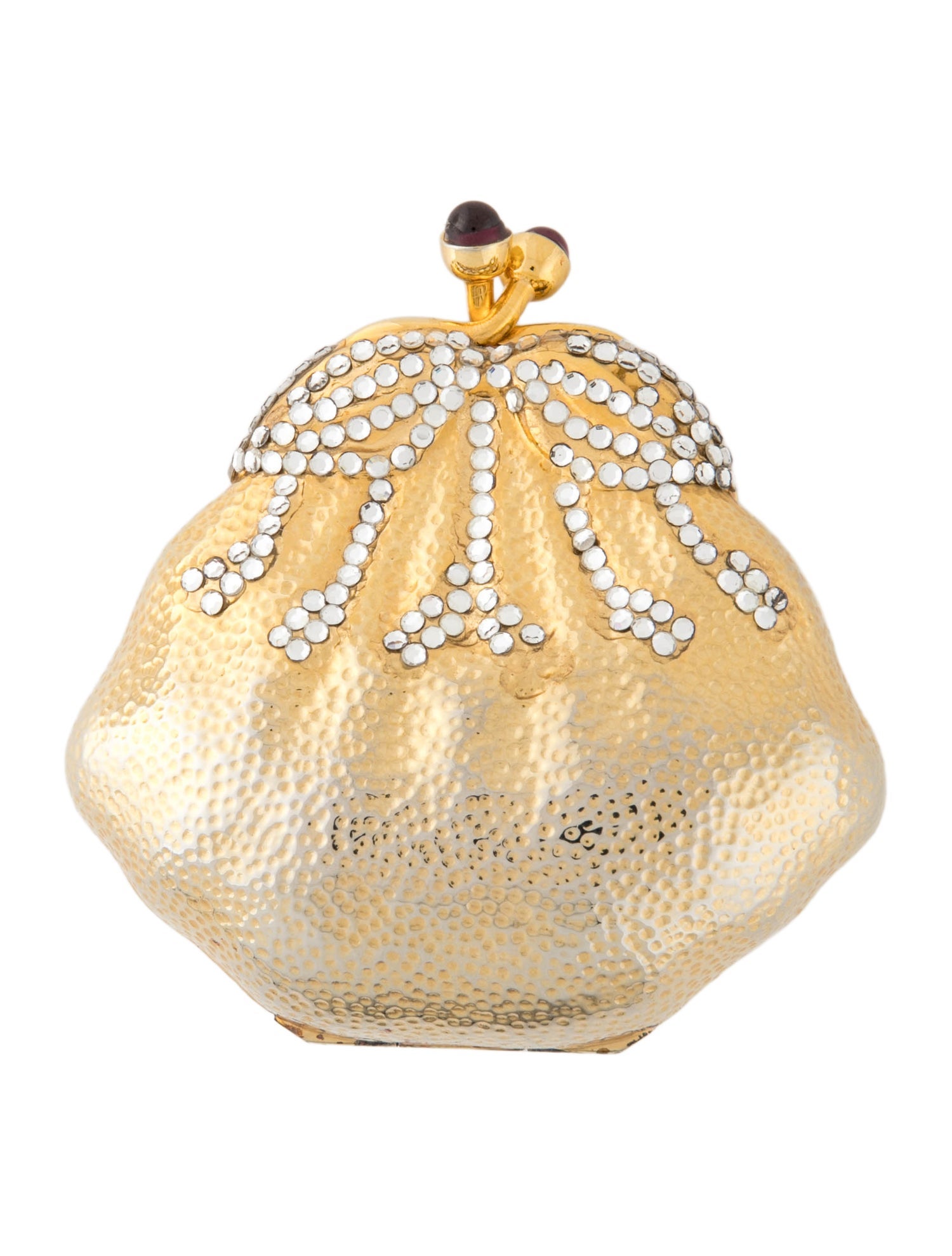 Judith Leiber Vintage Crystal Embellished Clutch Pill Box