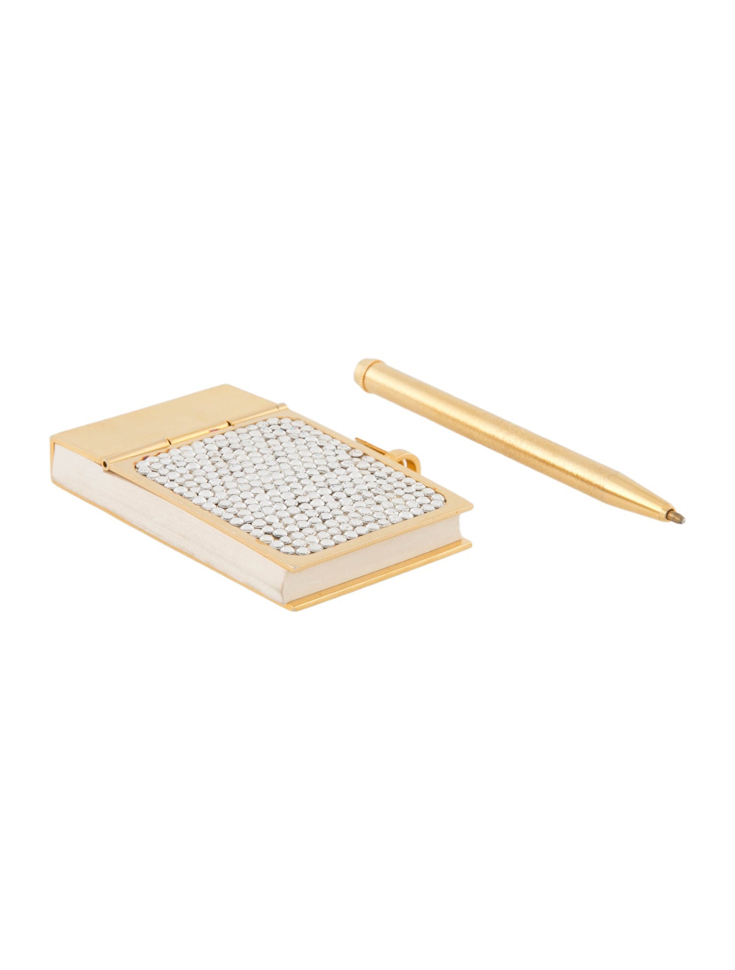 Judith Leiber 2-Piece Embellished Mini Notepad & Pen Set