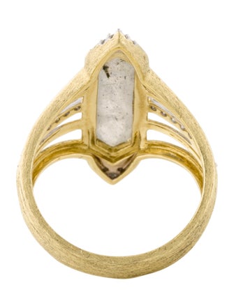 Jude Frances 18K Moonstone Labradorite & Diamond Cocktail Ring