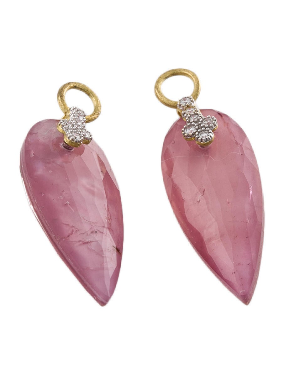 Jude Frances 18K Quartz & Diamond Provence Earring Charms 18K Yellow