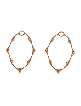Jude Frances 18K Diamond Moroccan Frame Earring Enhancers
