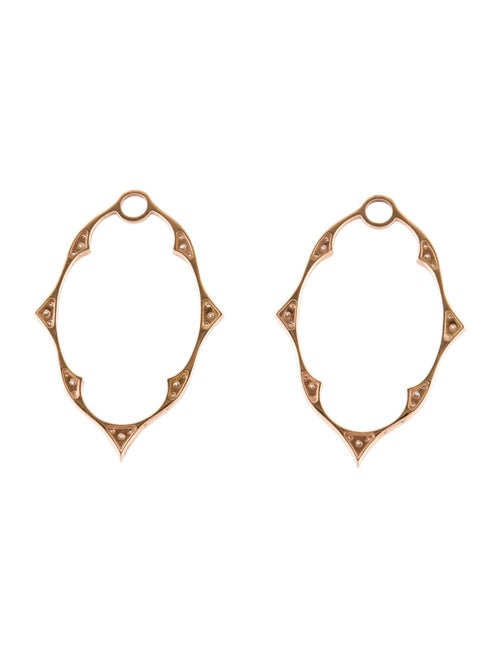 Jude Frances 18K Diamond Moroccan Frame Earring Enhancers