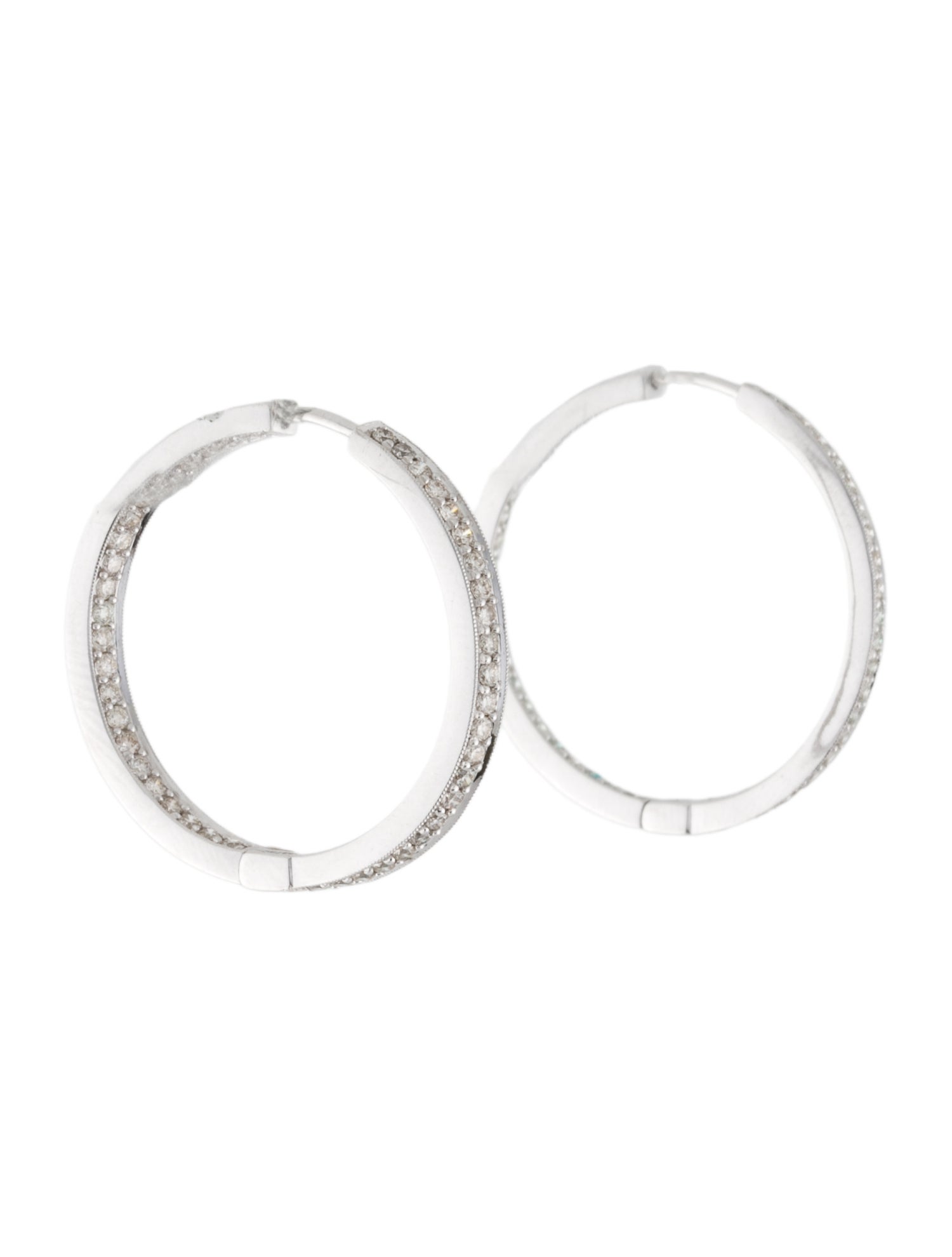 Simon G. 14K Diamond Hoop Earrings