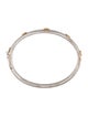 Jude Frances Diamond Two Tone Kite Bangle Bracelet