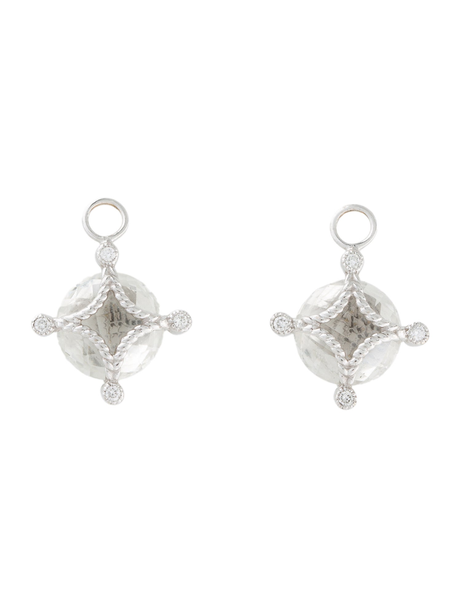 Jude Frances 18K Topaz & Diamond Earring Charms