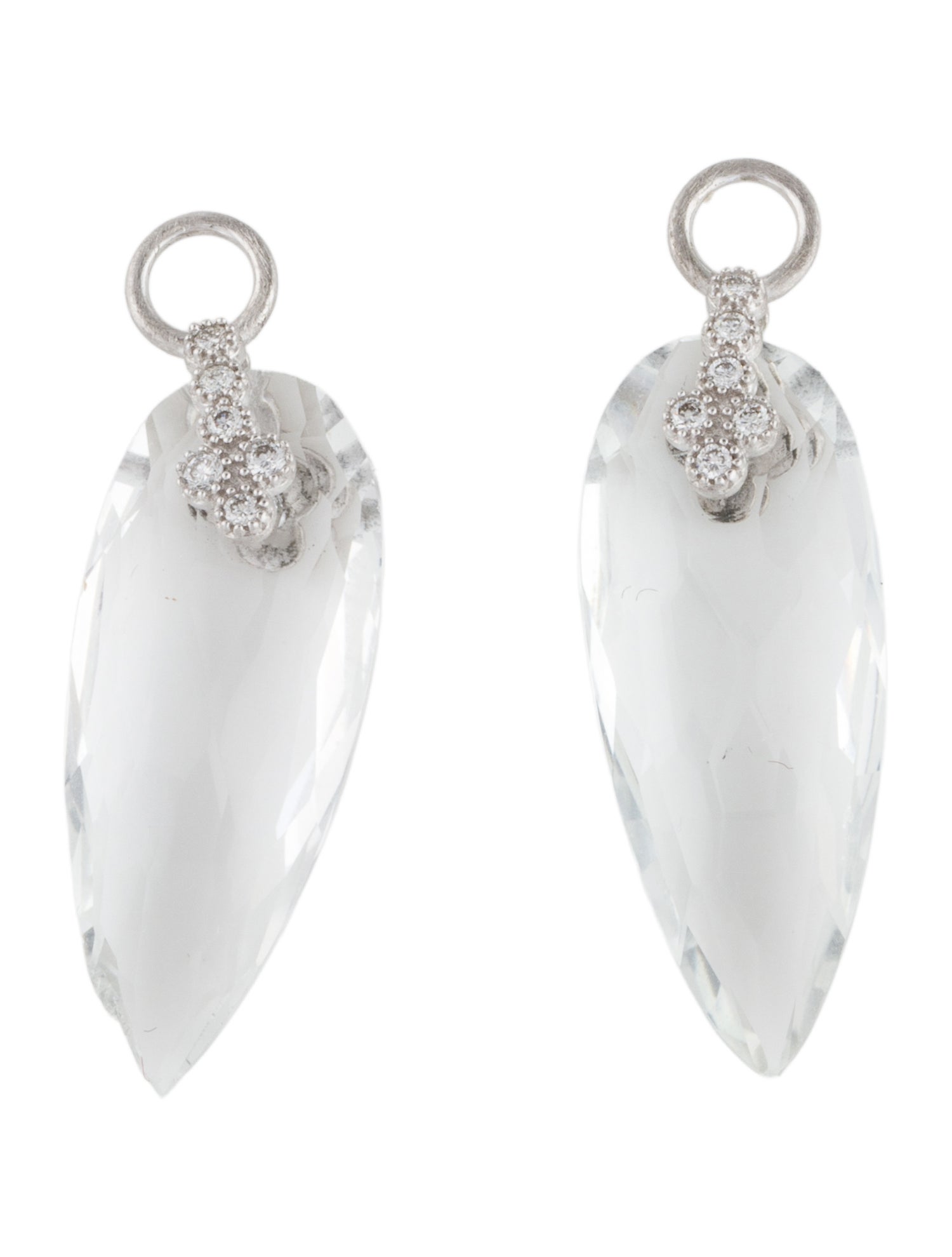 Jude Frances 18K Topaz & Diamond Provence Champagne Earring Enhancers