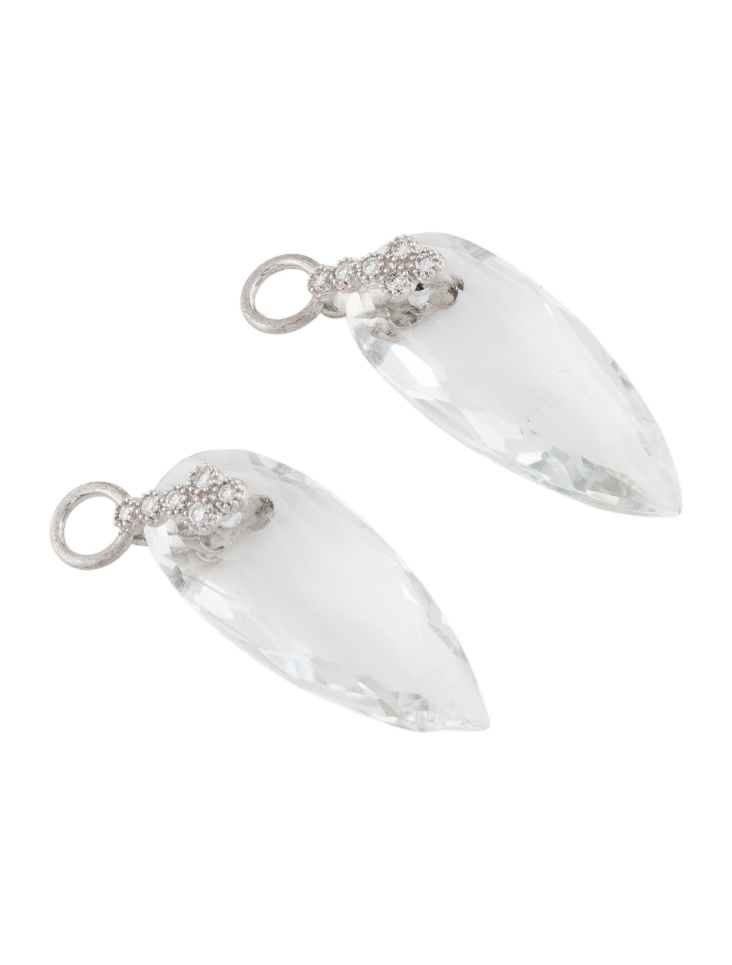 Jude Frances 18K Topaz & Diamond Provence Champagne Earring Enhancers