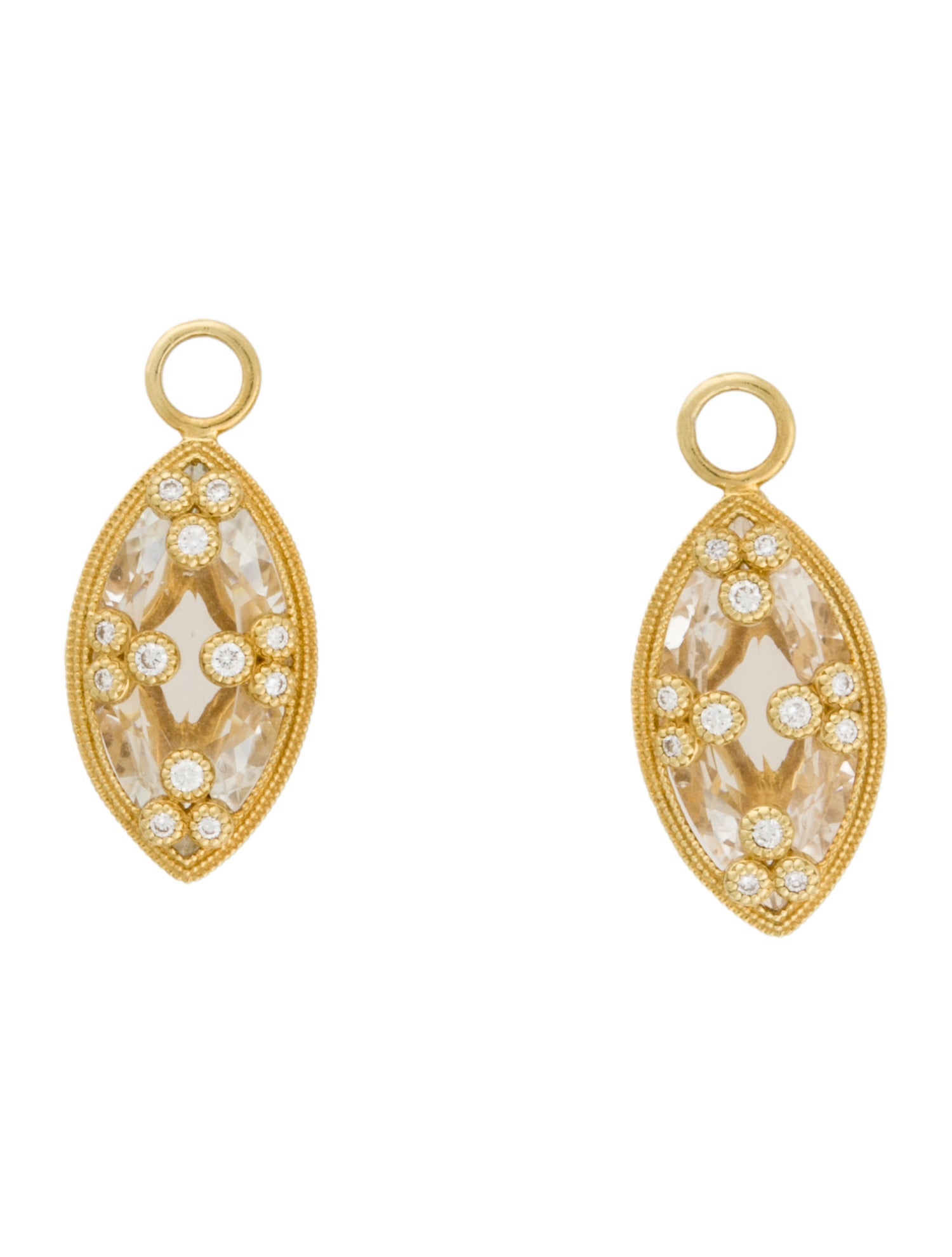 Jude Frances 18K Topaz & Diamond Earring Enhancers