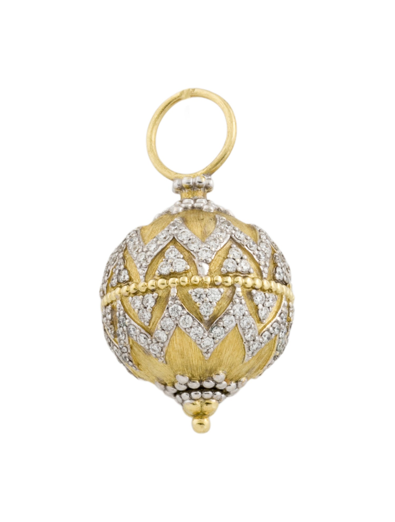 Jude Frances 18K Diamond Moroccan Bauble Pendant