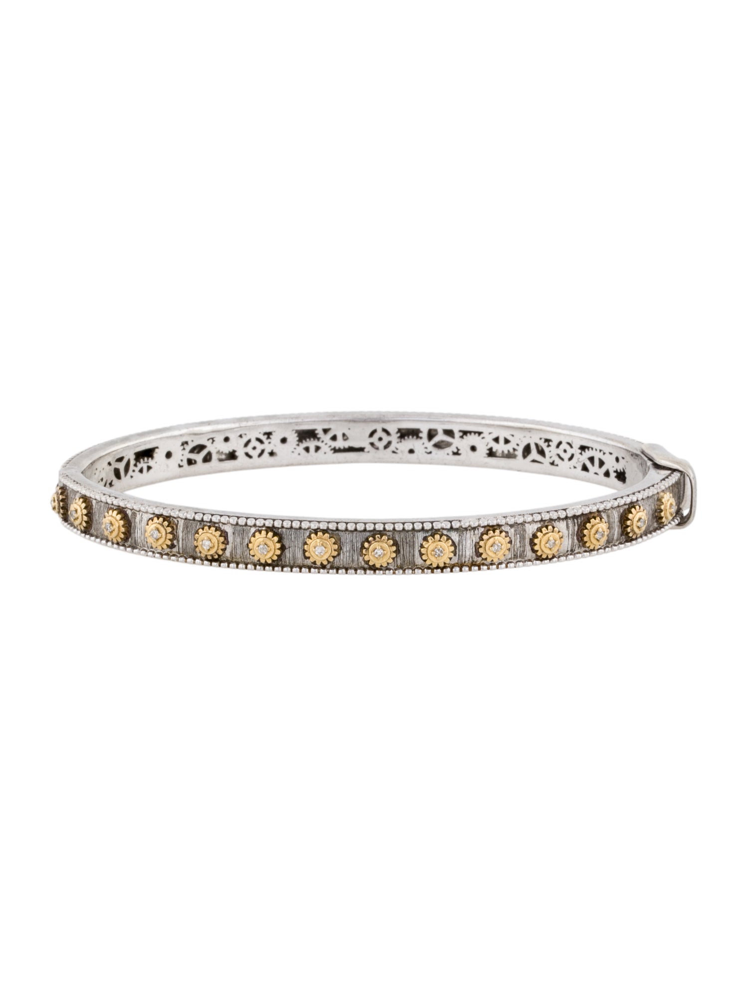 Jude Frances Diamond Hinged Bangle