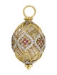Jude Frances 18K Diamond, Garnet & Quartz Egg Moroccan Charm