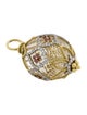 Jude Frances 18K Diamond, Garnet & Quartz Egg Moroccan Charm