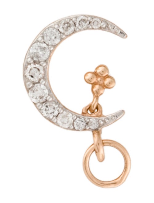 Jude Frances 18K Diamond Petite Pave Moon