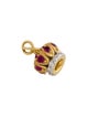 Jude Frances 18K Ruby & Diamond Crown Charm