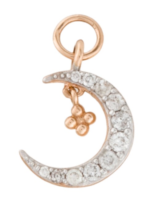 Jude Frances 18K Diamond Petite Pave Moon