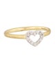 Jude Frances 18K Diamond Petite Pave Open Heart