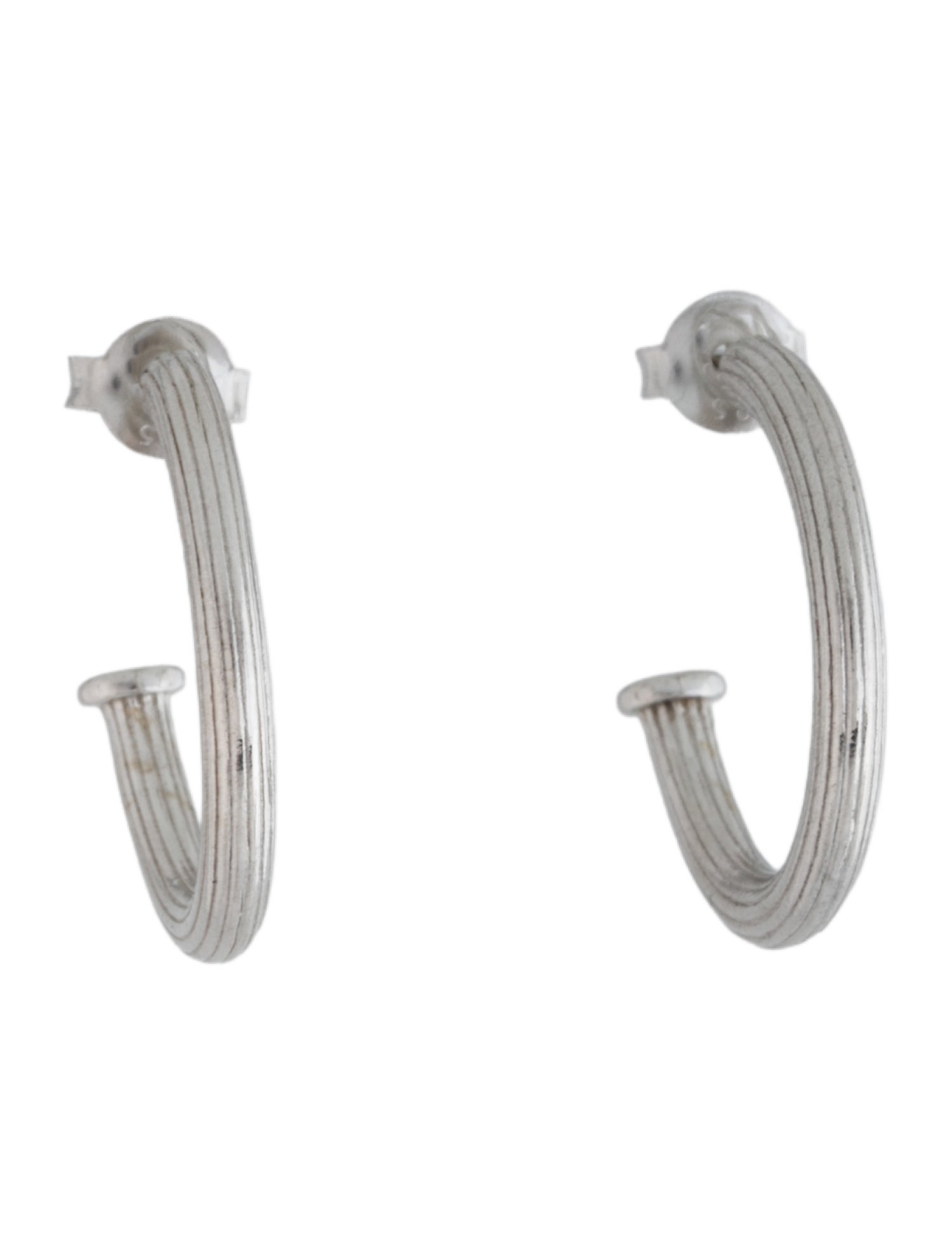 Jude Frances Textured Hoop Earrings