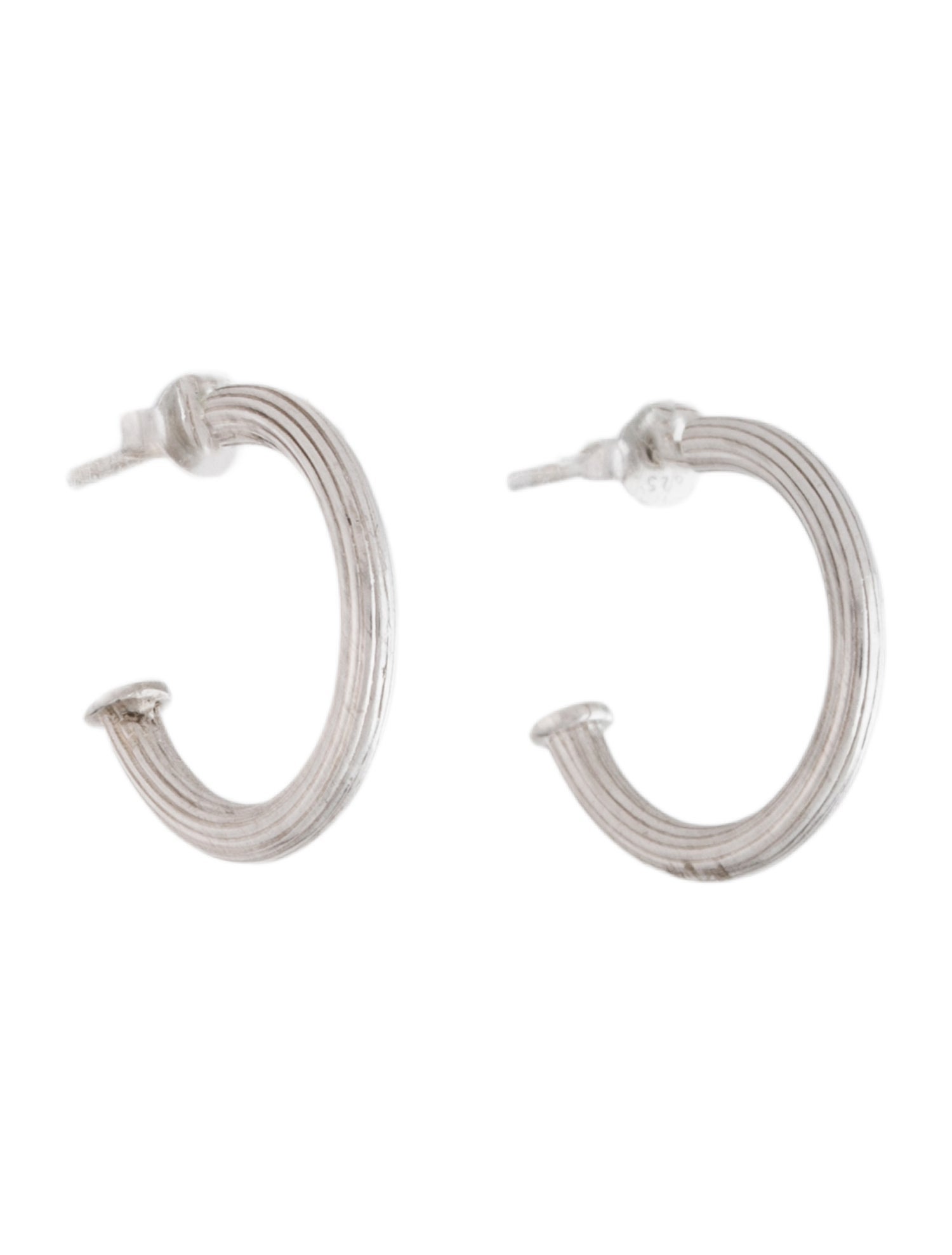 Jude Frances Textured Hoop Earrings