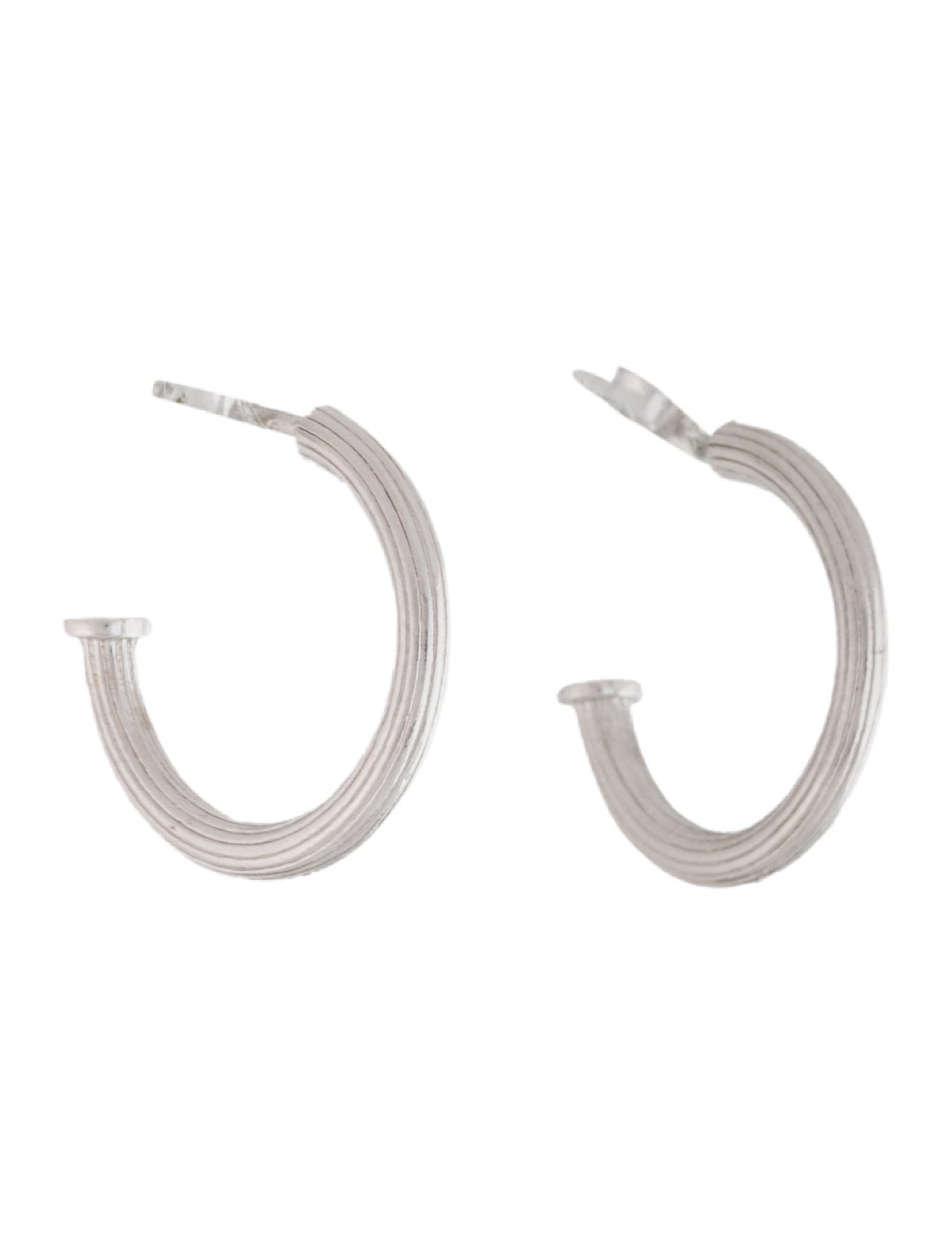Jude Frances Textured Hoop Earrings