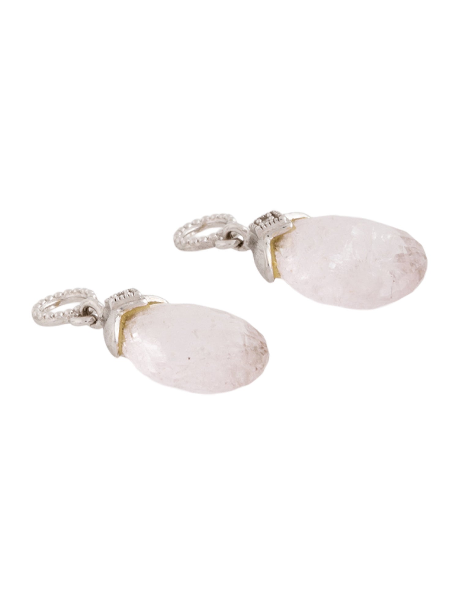 Jude Frances 18K Morganite & Diamond Tear Drop Earring Enhancers