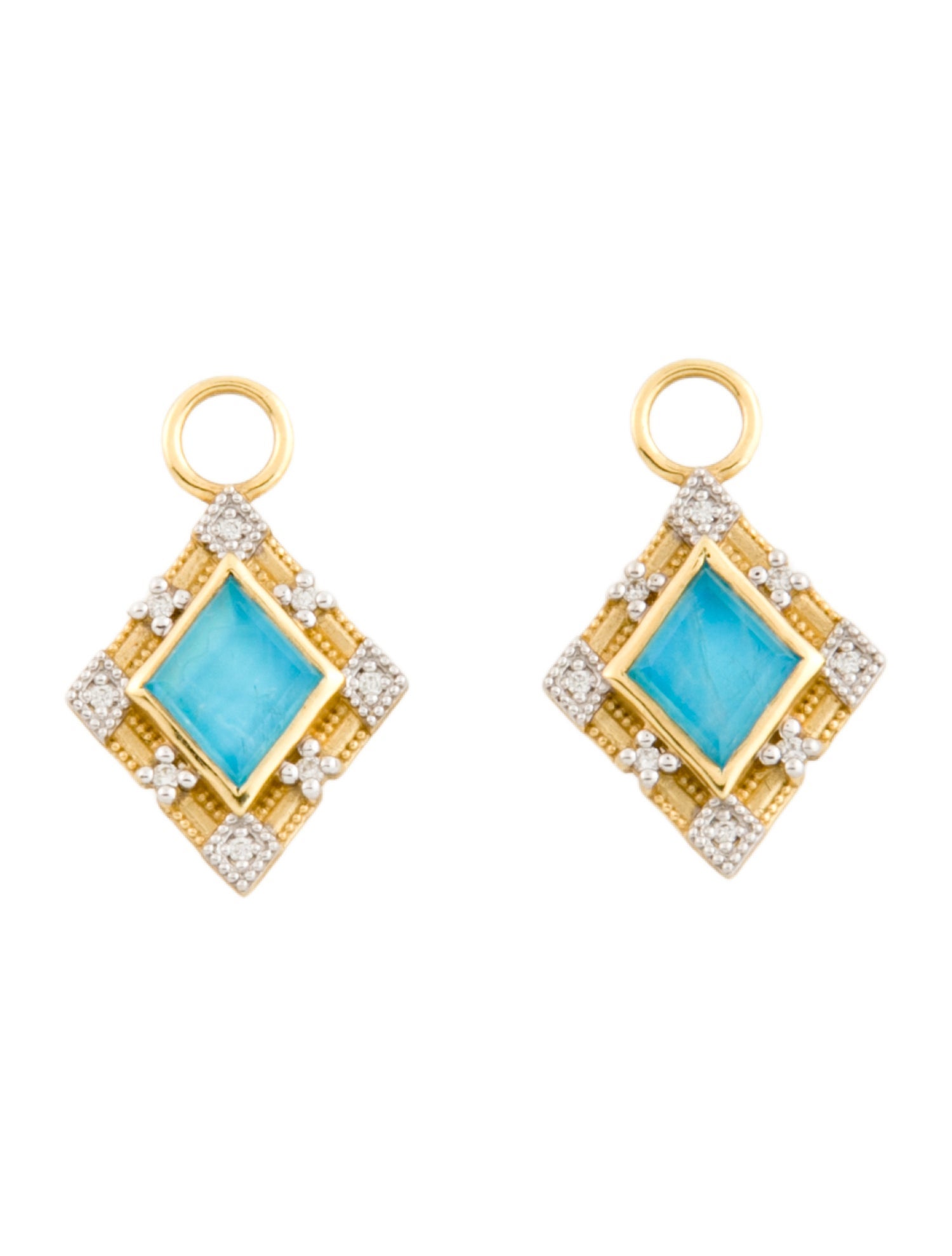 Jude Frances 18K Labradorite & Diamond Earring Enhancer