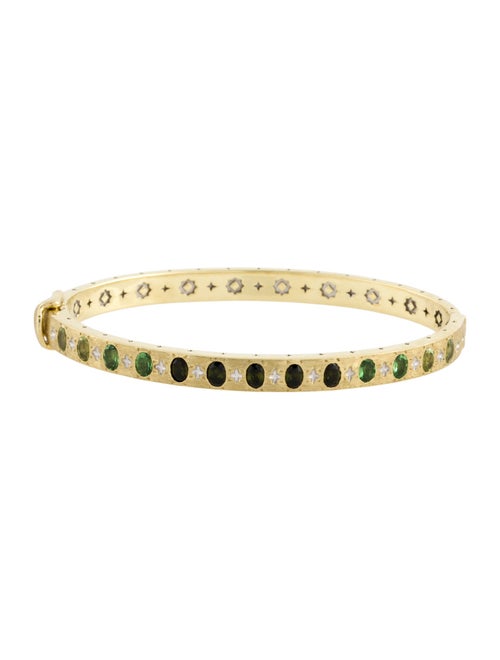 Jude Frances 18K Peridot, Tsavorite Garnet, Tourmaline & Diamond Bracelet