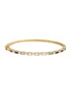 Jude Frances 18K Provence Round Diamond And Stone Baguette Bangle