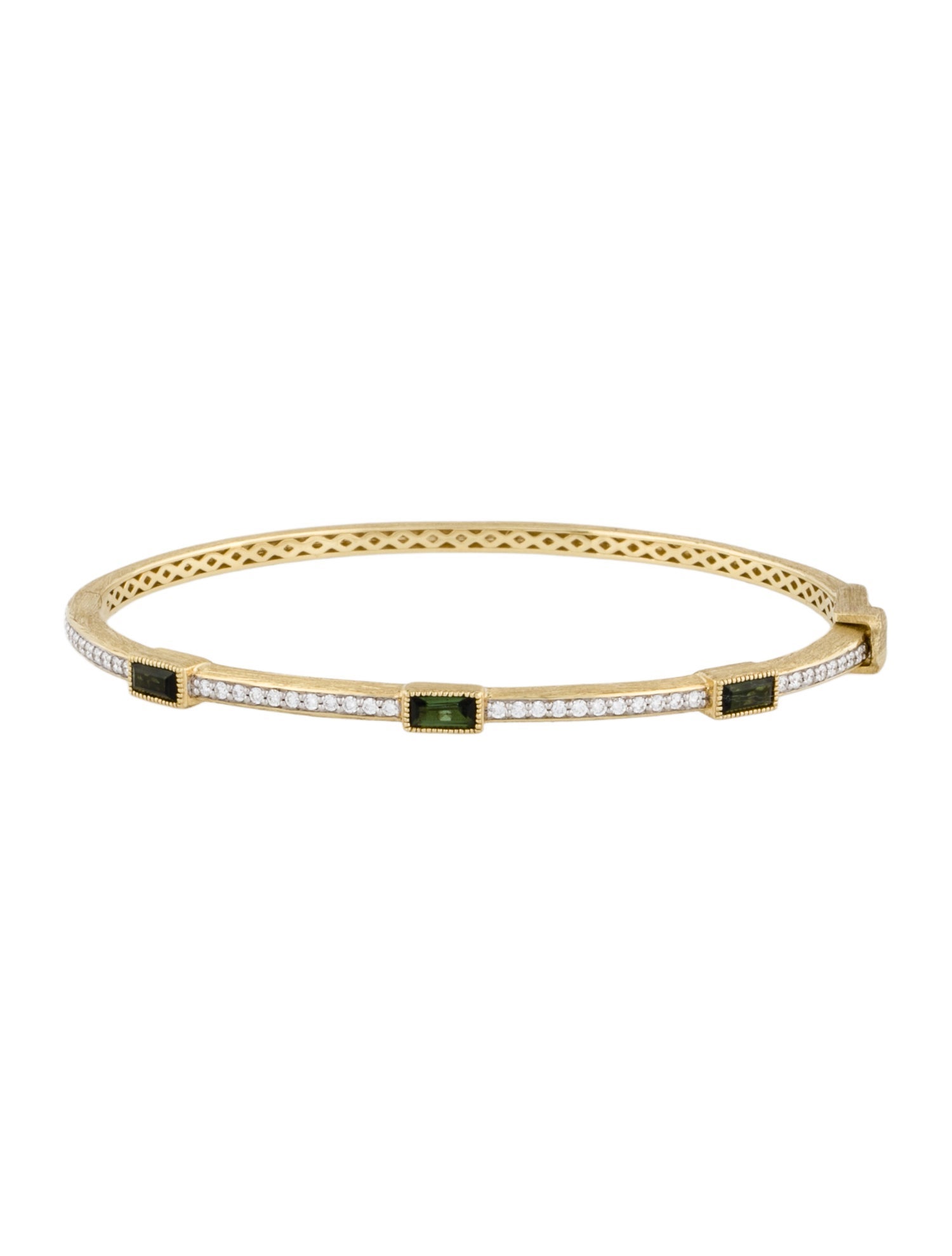 Jude Frances 18K Tourmaline & Diamond Provence Bangle Bracelet